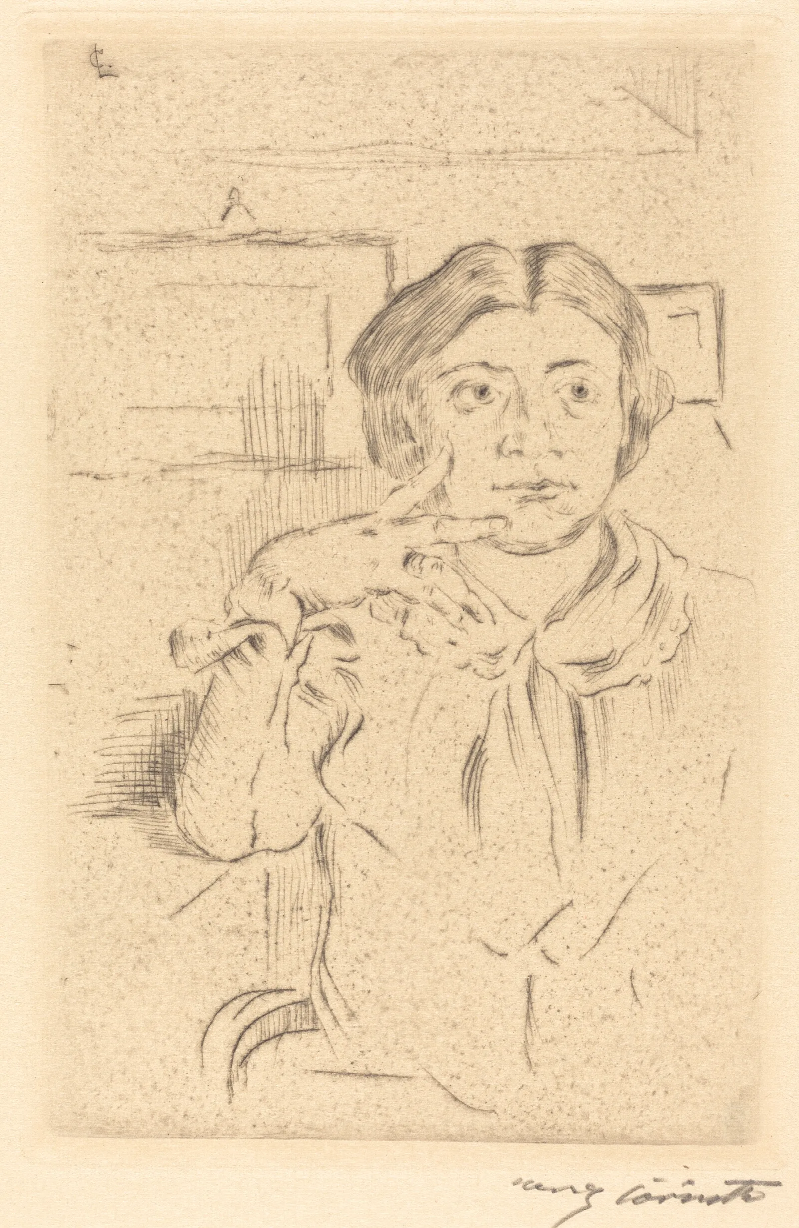 Wife Of The Artist Gattin Des Kunstlers Wall Art by Lovis Corinth - Canvas Print