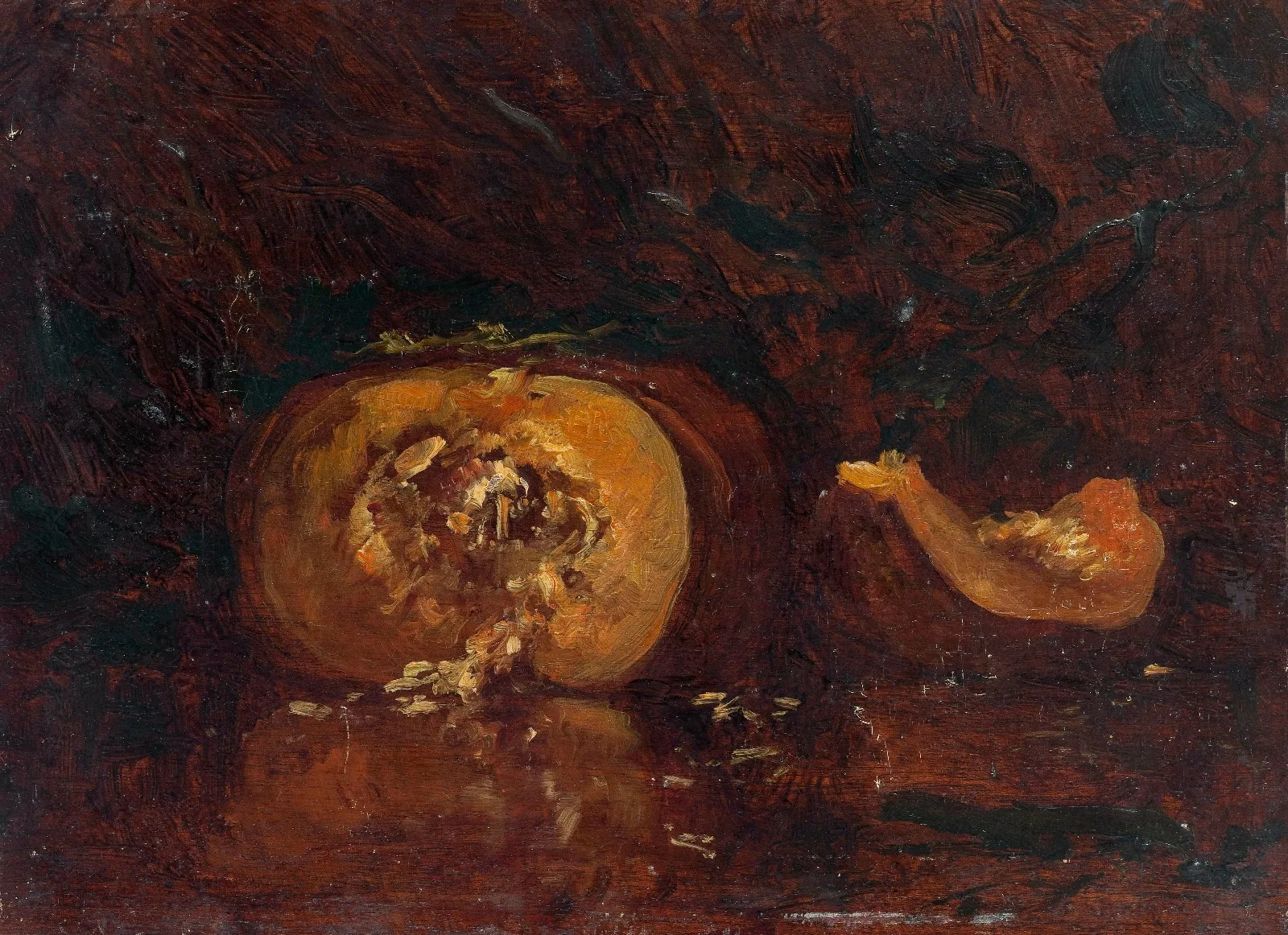 Nature Morte Au Potiron Wall Art by Félix Ziem - Canvas Print