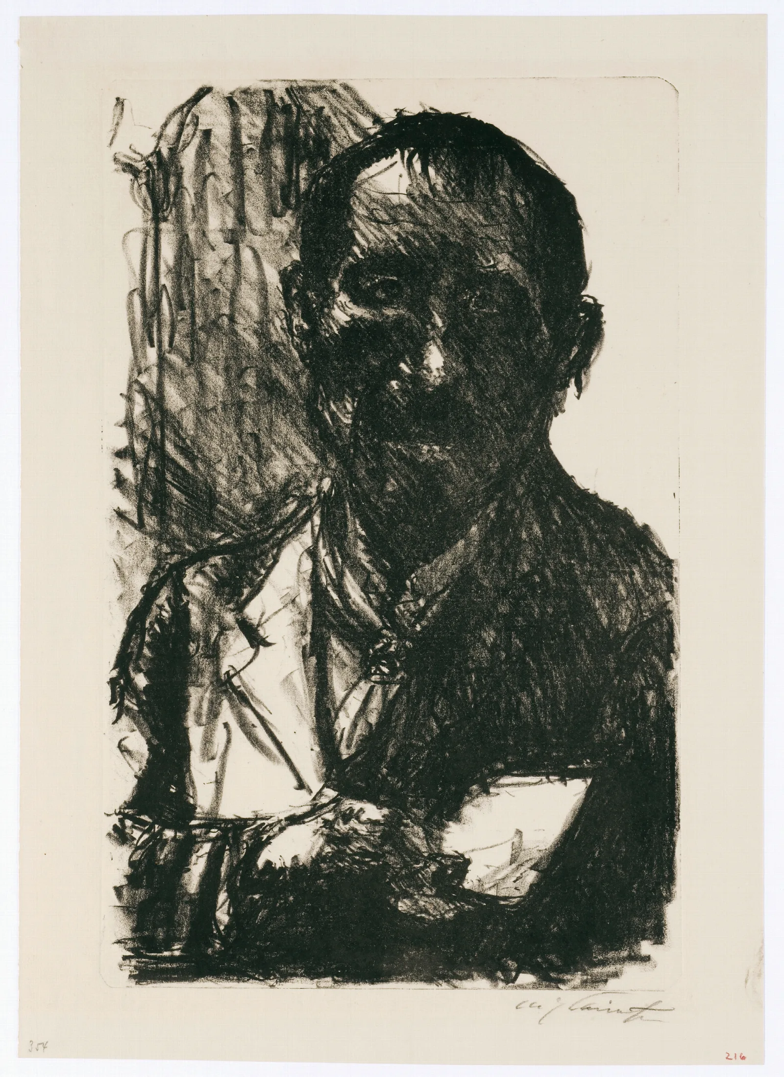 Selbstbildnis 4 Wall Art by Lovis Corinth - Canvas Print