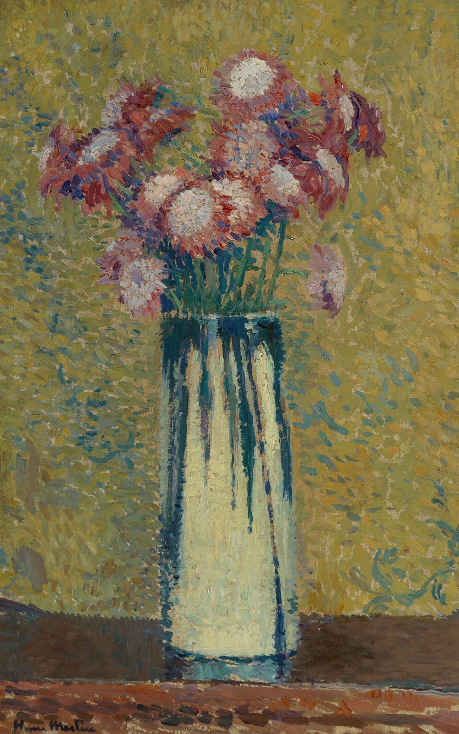 Vase De Fleurs 4 Wall Art by Henri Martin - Canvas Print