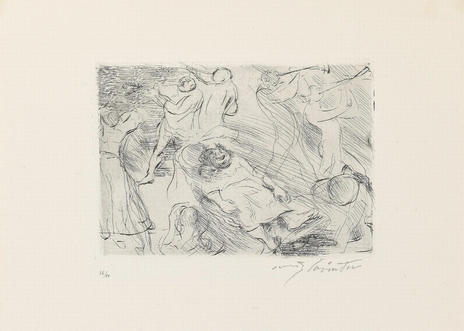 Gastmahl Des Trimalchio 07 Wall Art by Lovis Corinth - Canvas Print