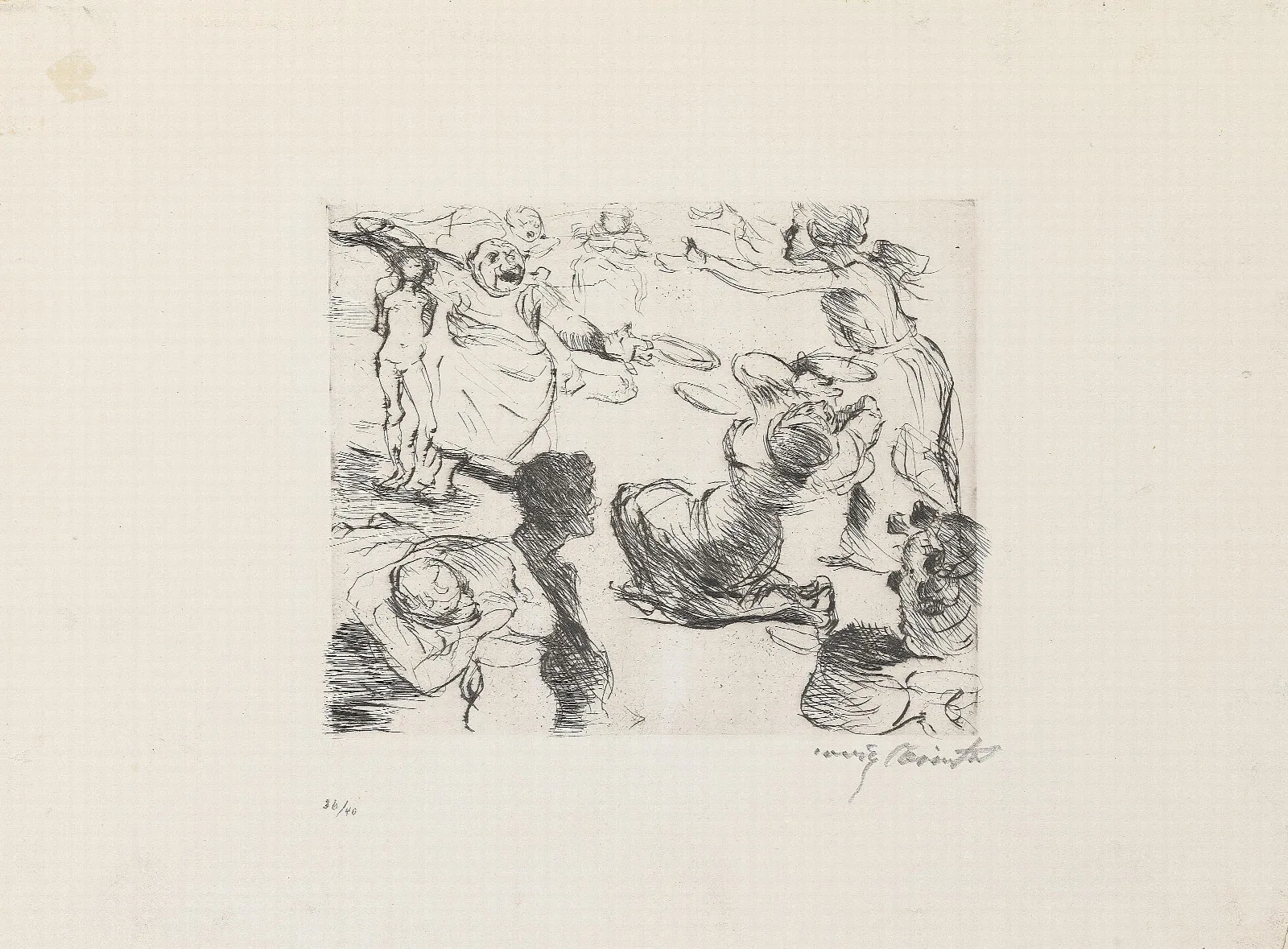 Gastmahl Des Trimalchio 10 Wall Art by Lovis Corinth - Canvas Print