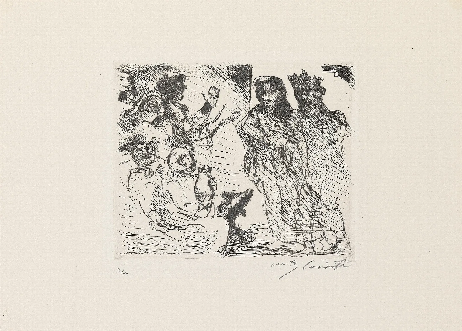 Gastmahl Des Trimalchio 12 Wall Art by Lovis Corinth - Canvas Print