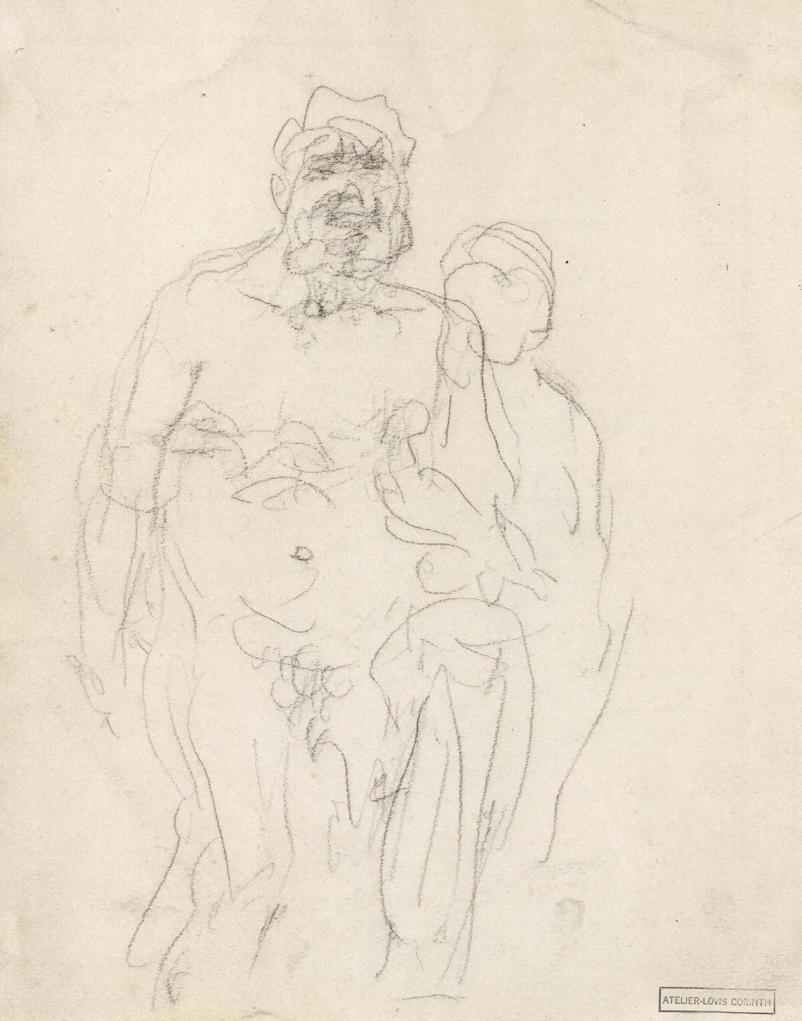 Paar Figurenstudie Wall Art by Lovis Corinth - Canvas Print