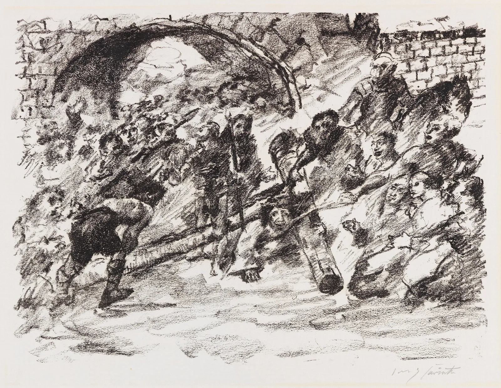 Kreuztragung 2 Wall Art by Lovis Corinth - Canvas Print