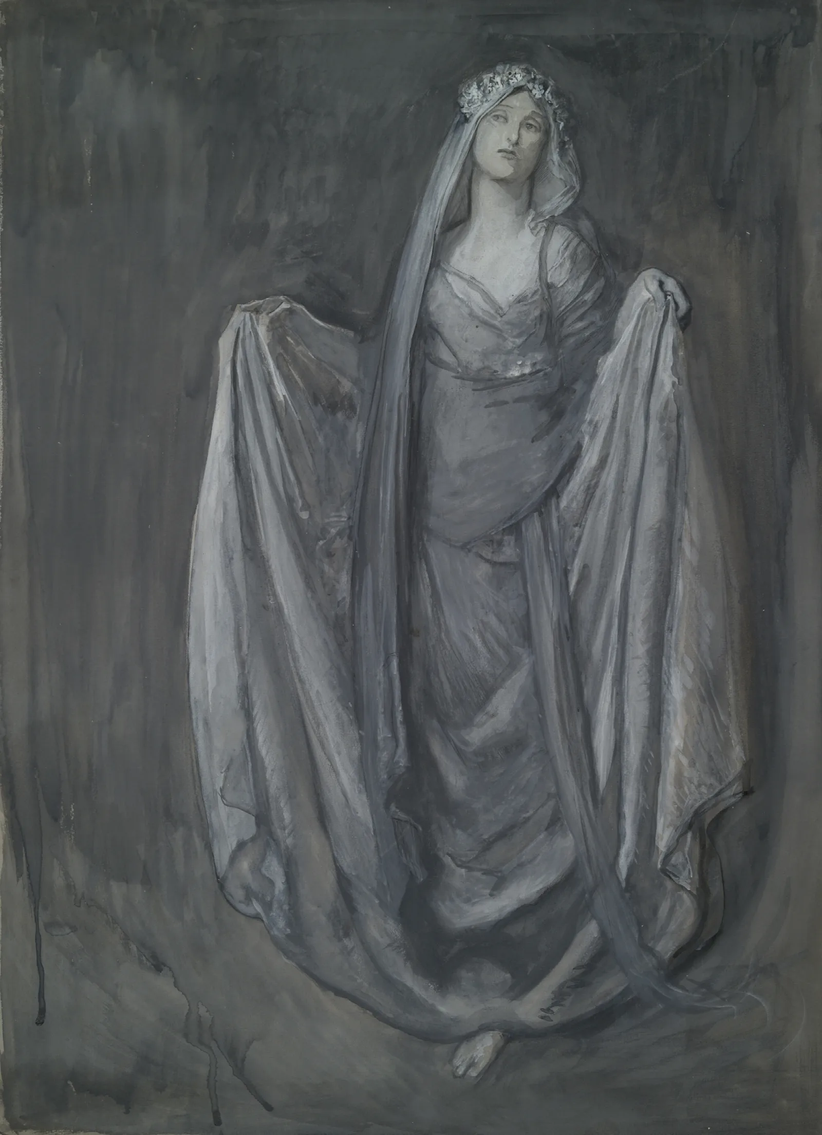 Study For Blanchefleur Wall Art by Edwin Austin Abbey - Canvas Print