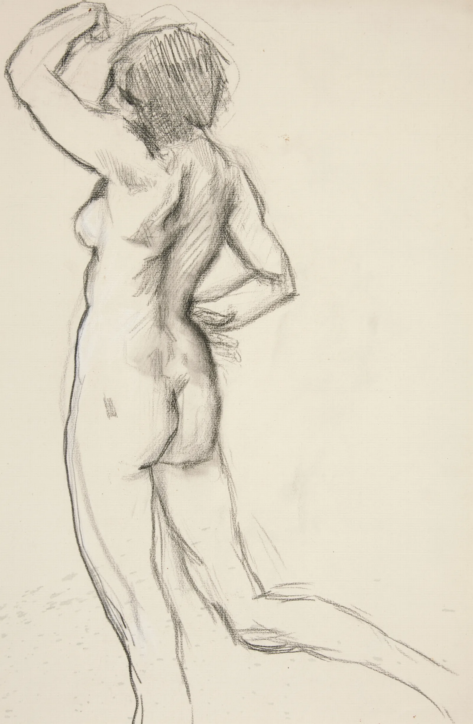 Figure Study For The Hours Wall Art by Edwin Austin Abbey - Canvas Print