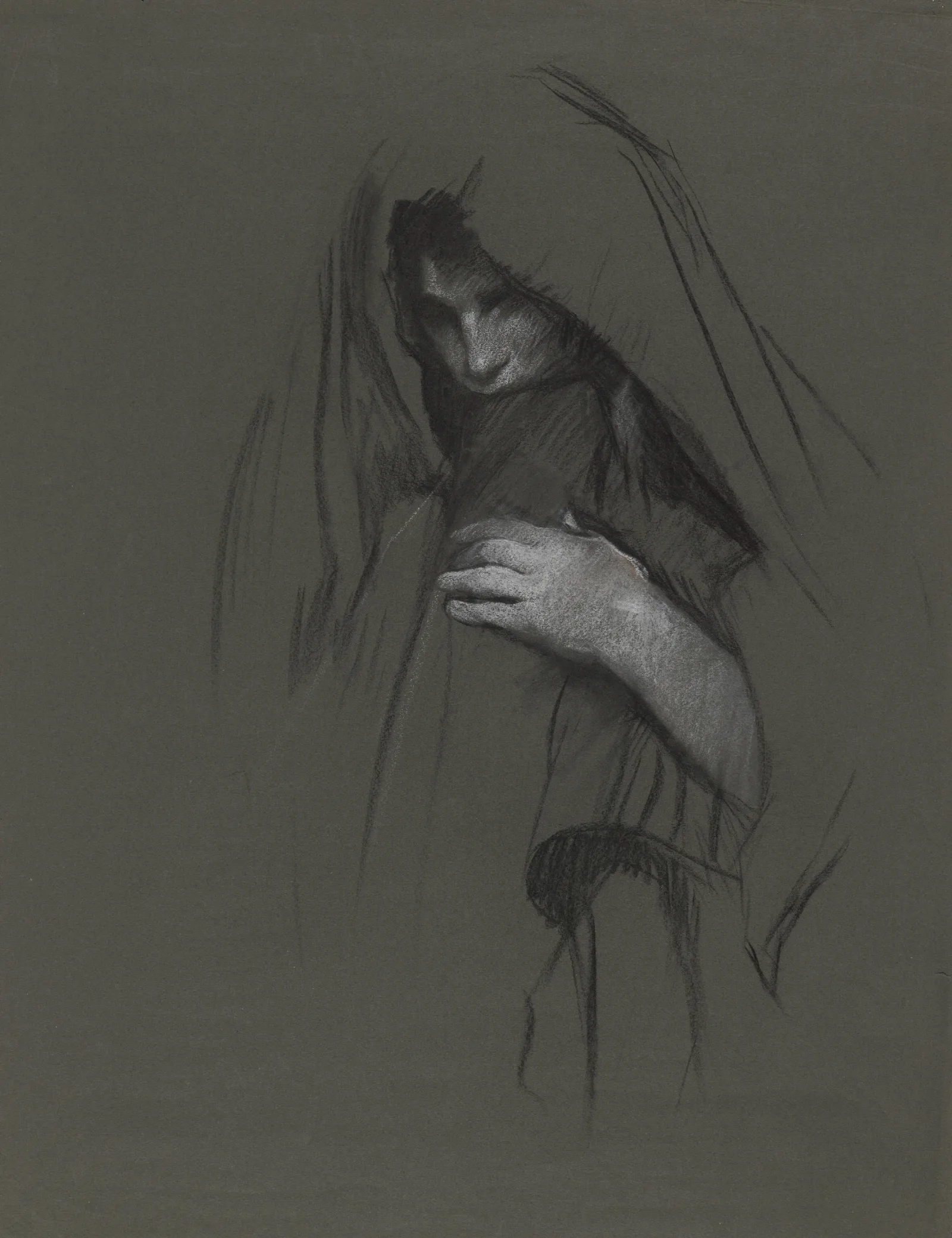 Mary The Wife Of Cleophas Study For The Three Marys Wall Art by Edwin Austin Abbey - Canvas Print