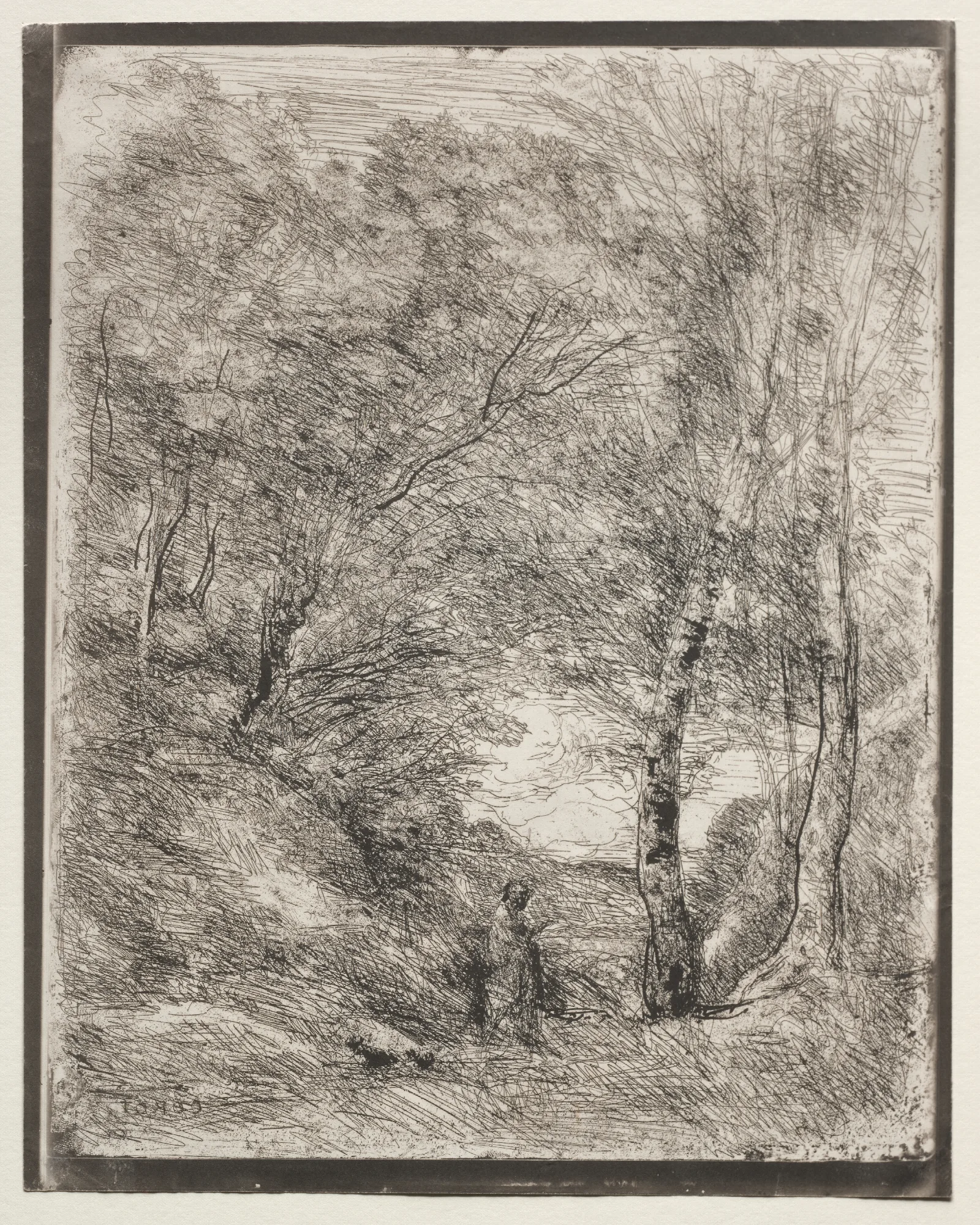The Gardens Of Horace Wall Art by Jean-Baptiste-Camille Corot - Canvas Print