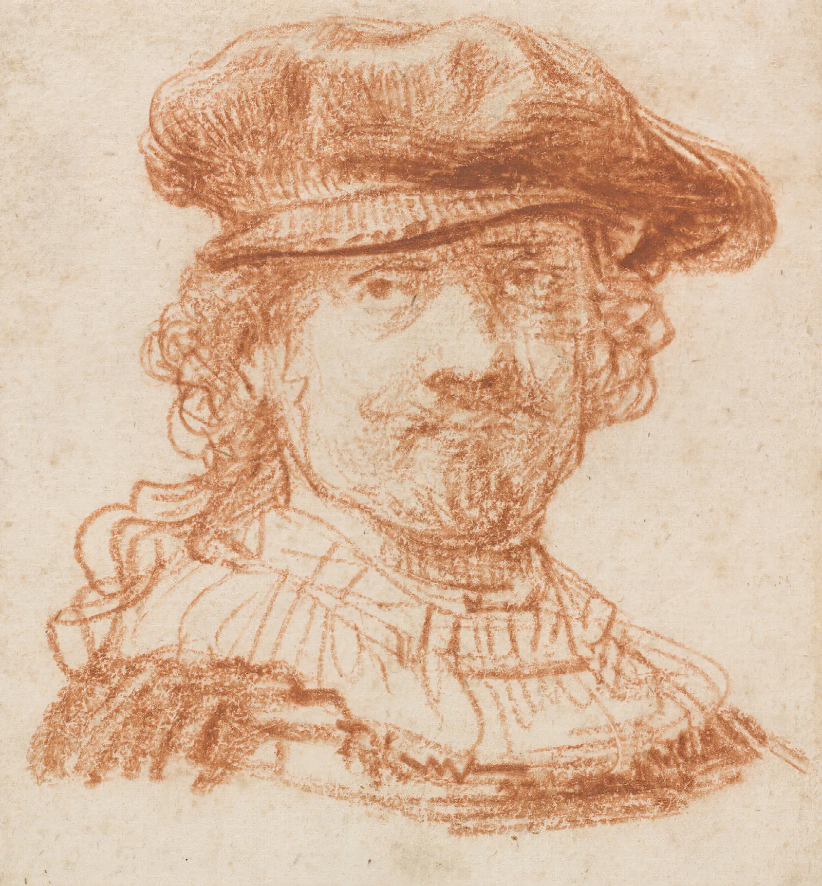 Rembrandt Self Portrait 1637 Wall Art by Rembrandt van Rijn - Canvas Print