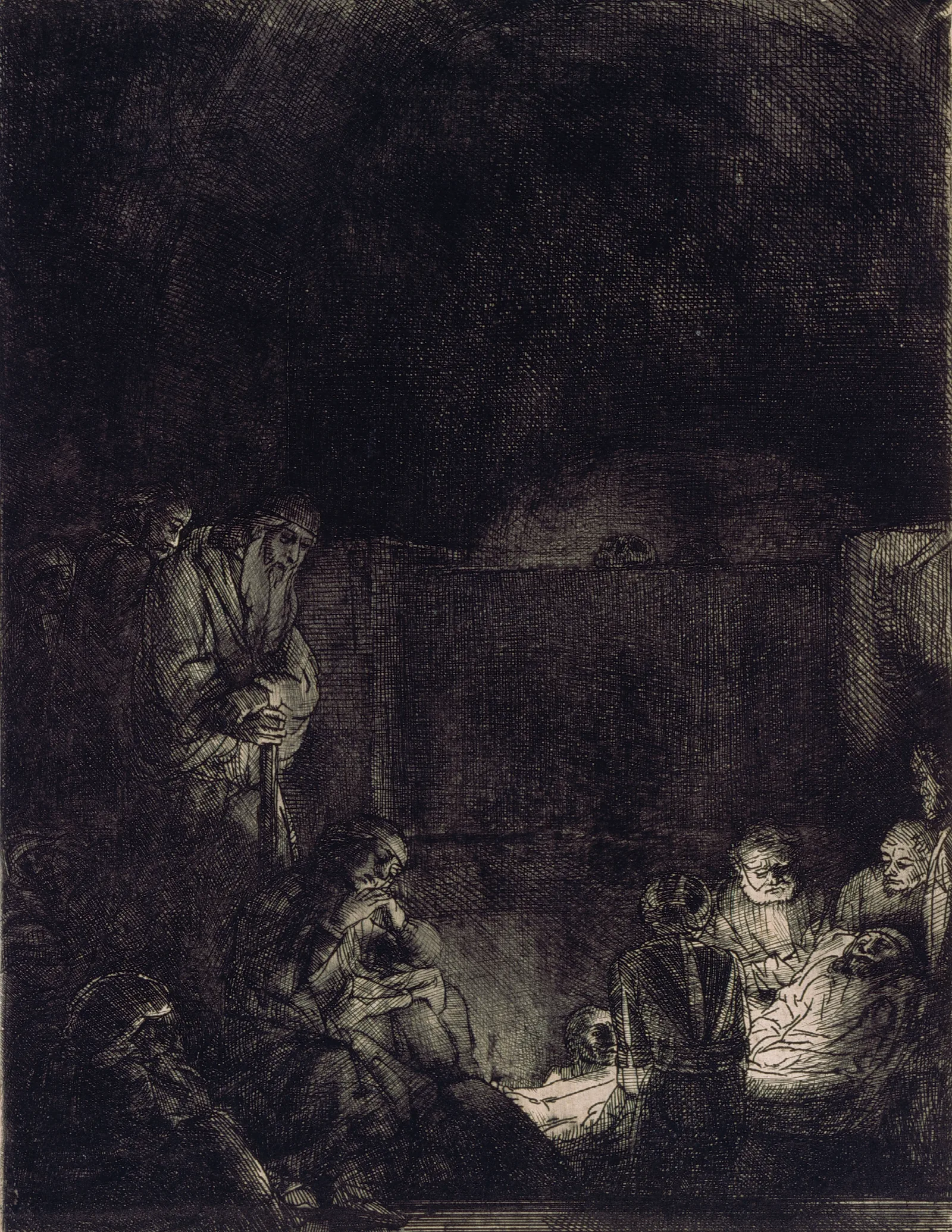 The Entombment 12 Wall Art by Rembrandt van Rijn - Canvas Print