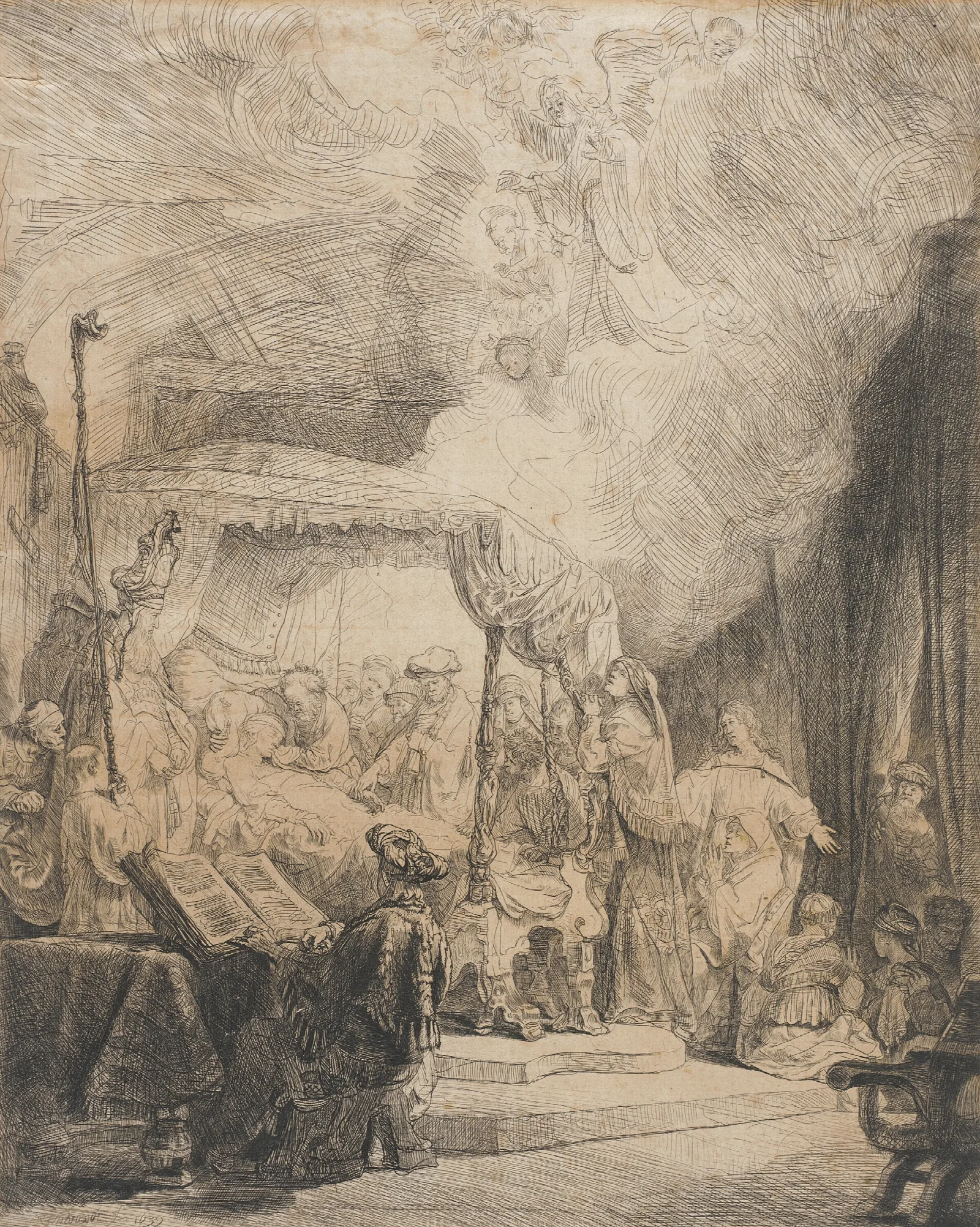 Death Of The Virgin 5 Wall Art by Rembrandt van Rijn - Canvas Print