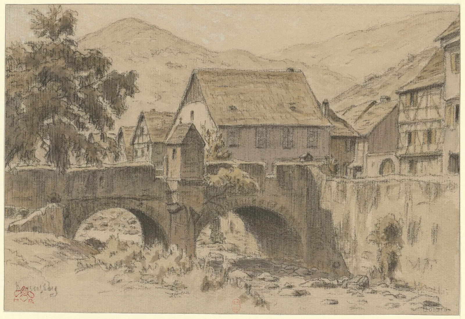 Kaysersberg Wall Art by Henri Rivière - Canvas Print