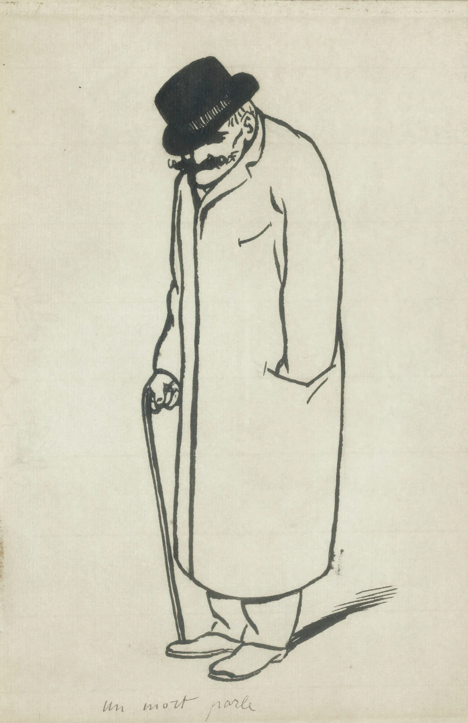 A Dead Man Talking Wall Art by Félix Vallotton - Canvas Print
