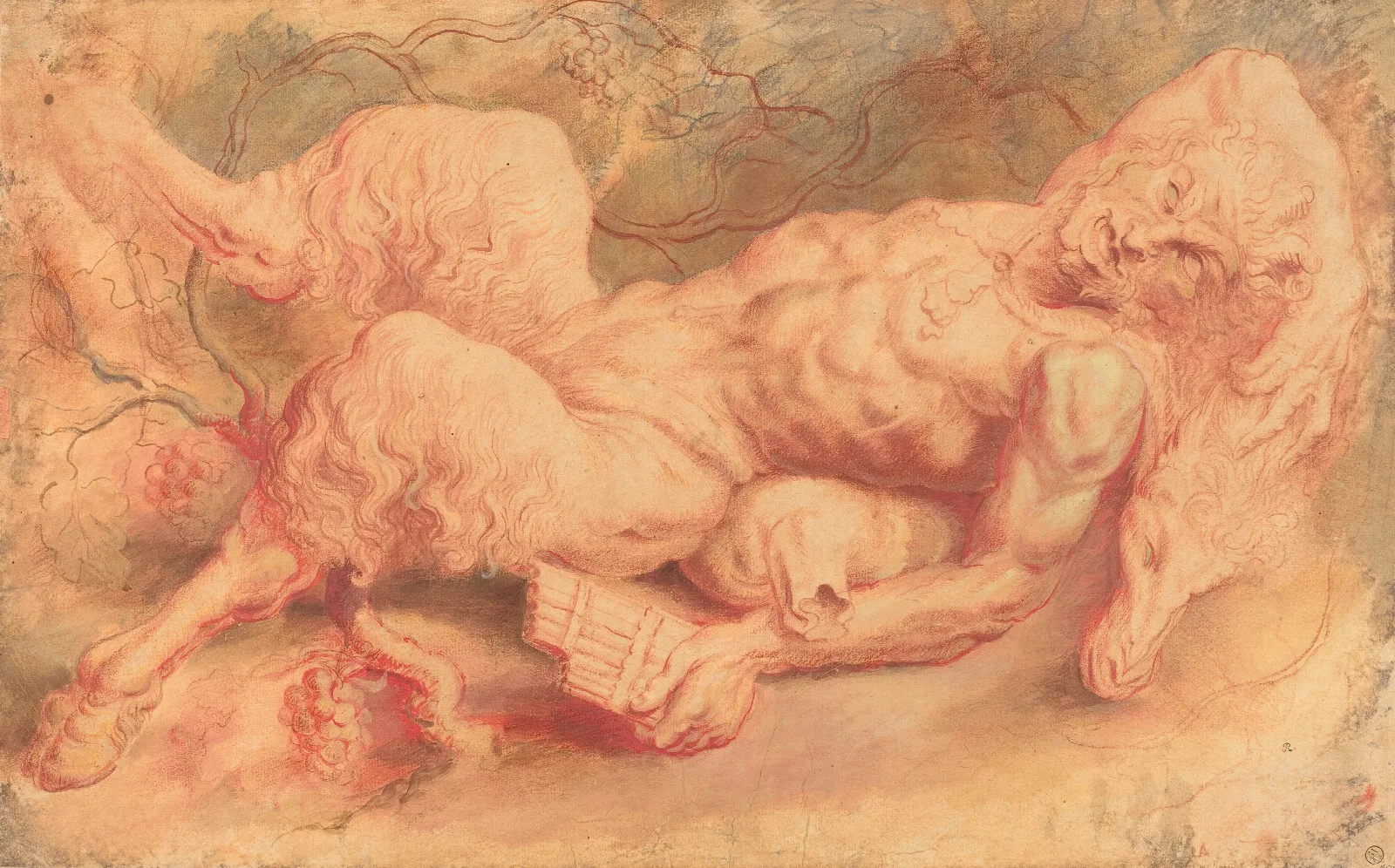 Pan Reclining Wall Art by Peter Paul Rubens - Canvas Print