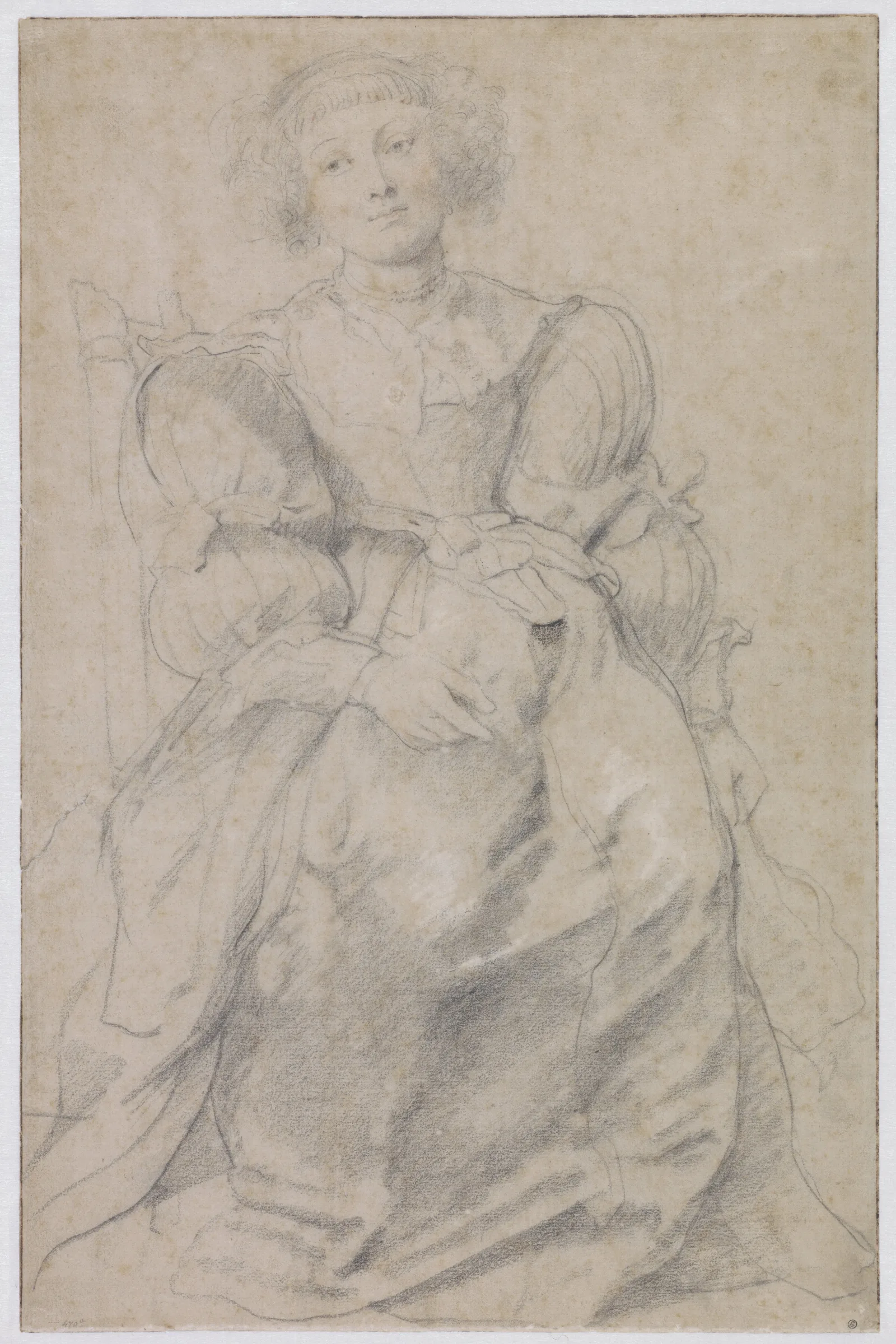 Portrait Of Helene Fourment Wall Art by Peter Paul Rubens - Canvas Print
