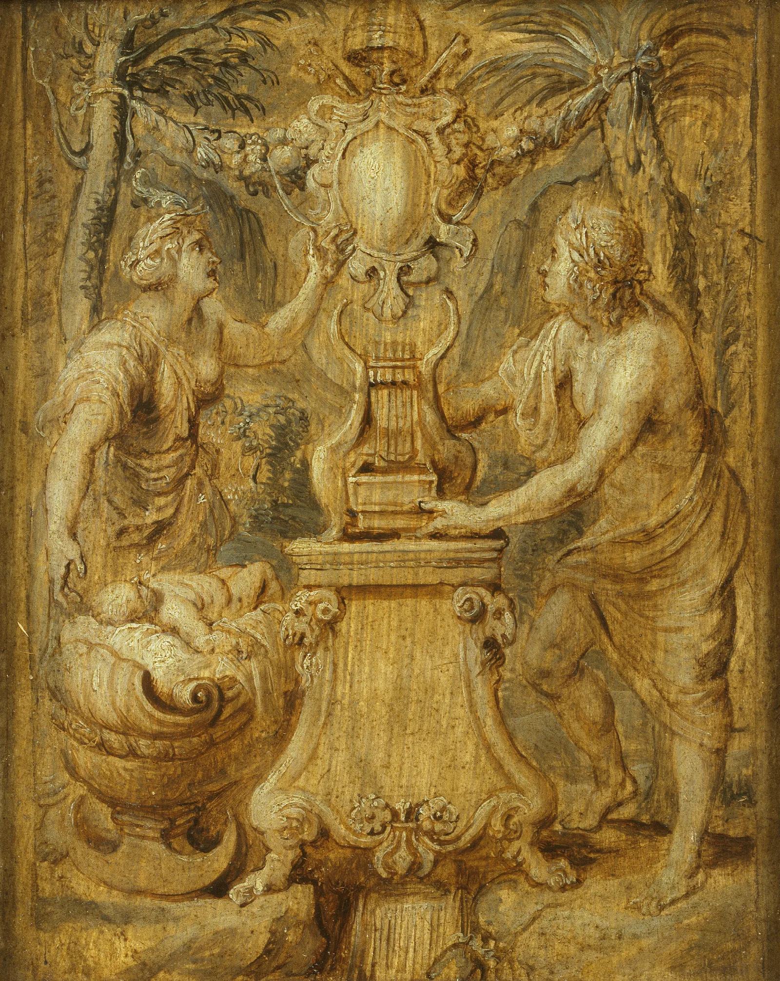Titelpagina Sarbievii Lyricorum Libri Iv Wall Art by Peter Paul Rubens - Canvas Print