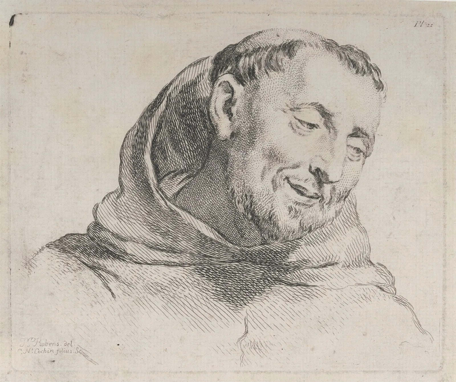 Capuchin Monk Wall Art by Peter Paul Rubens - Canvas Print