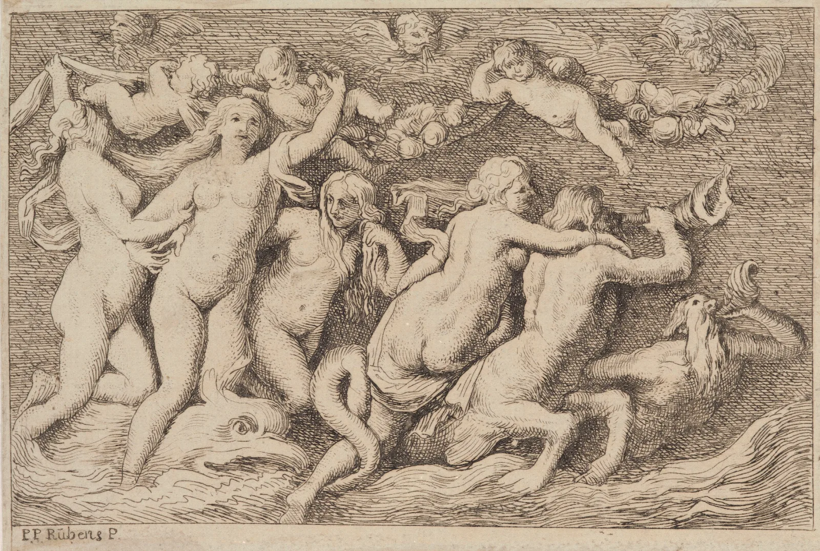 Venus Rising From The Sea 2 Wall Art by Peter Paul Rubens - Canvas Print