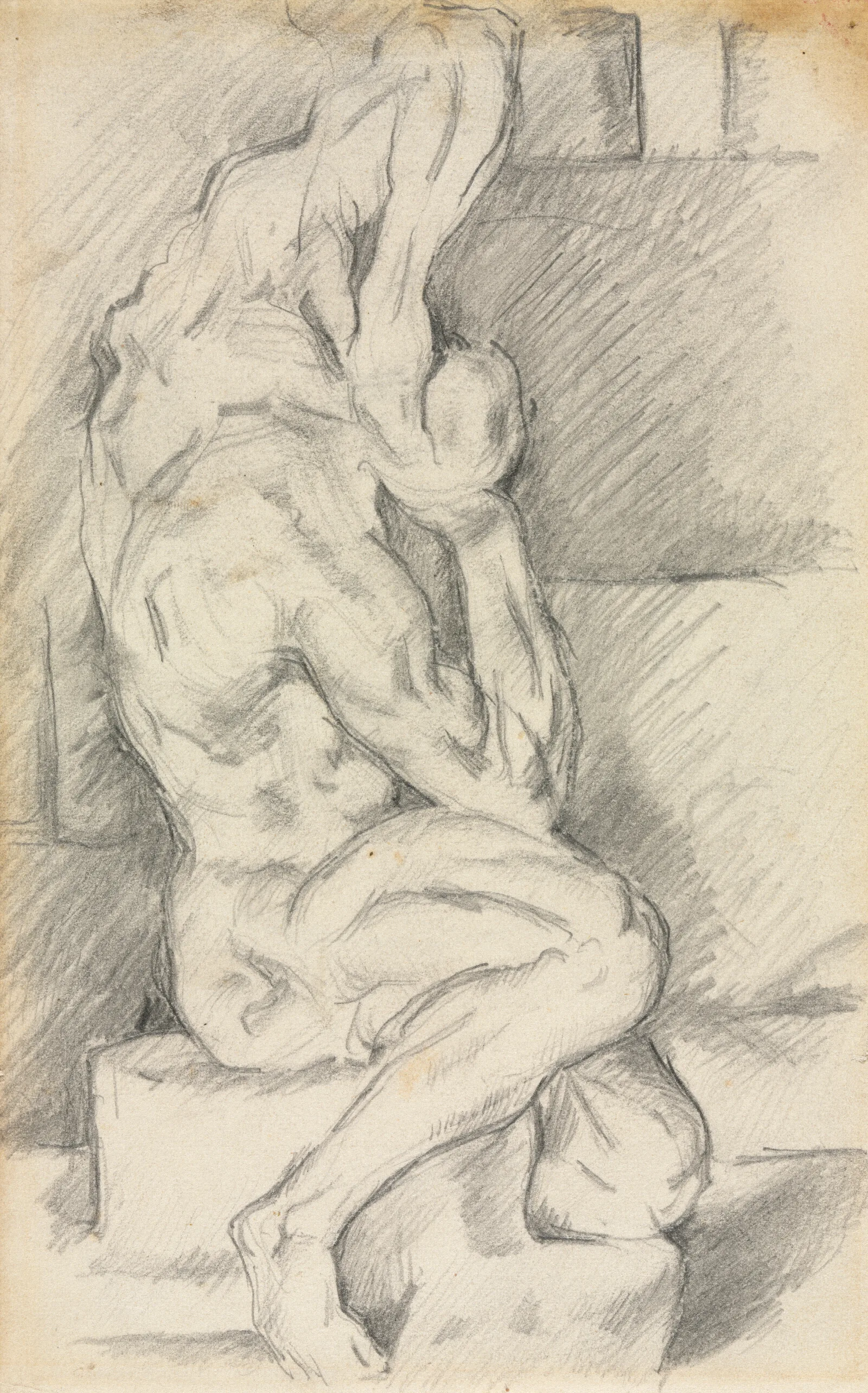 Sketch Of Anatomical Sculpture Recto Wall Art by Paul Cézanne - Canvas Print