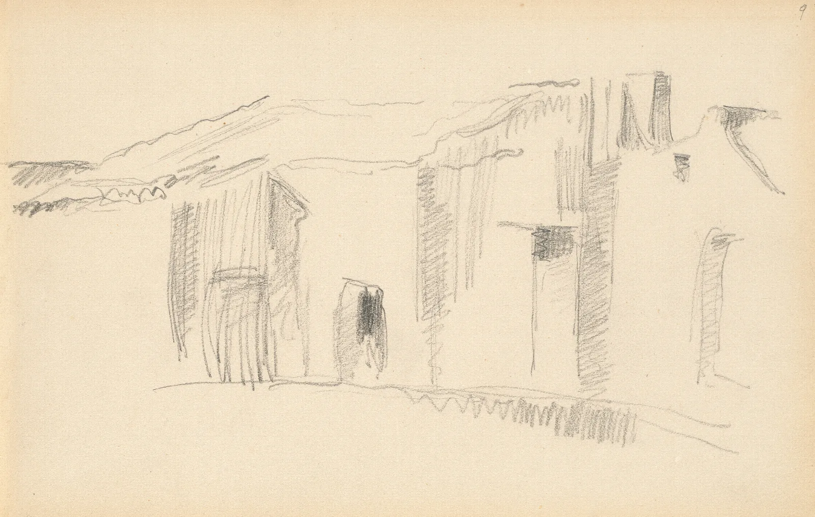 Study Of Houses Wall Art by Paul Cézanne - Canvas Print