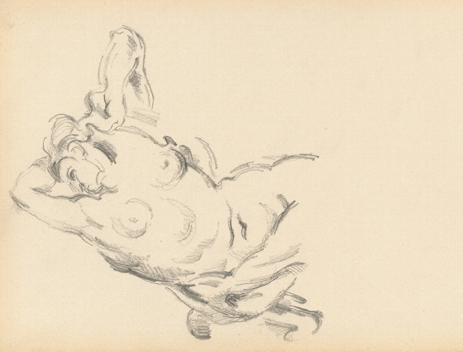 Study Of The Allegorical Figure Bellona In Rubens The Apotheosis Of Henri Iv Ii Wall Art by Paul Cézanne - Canvas Print