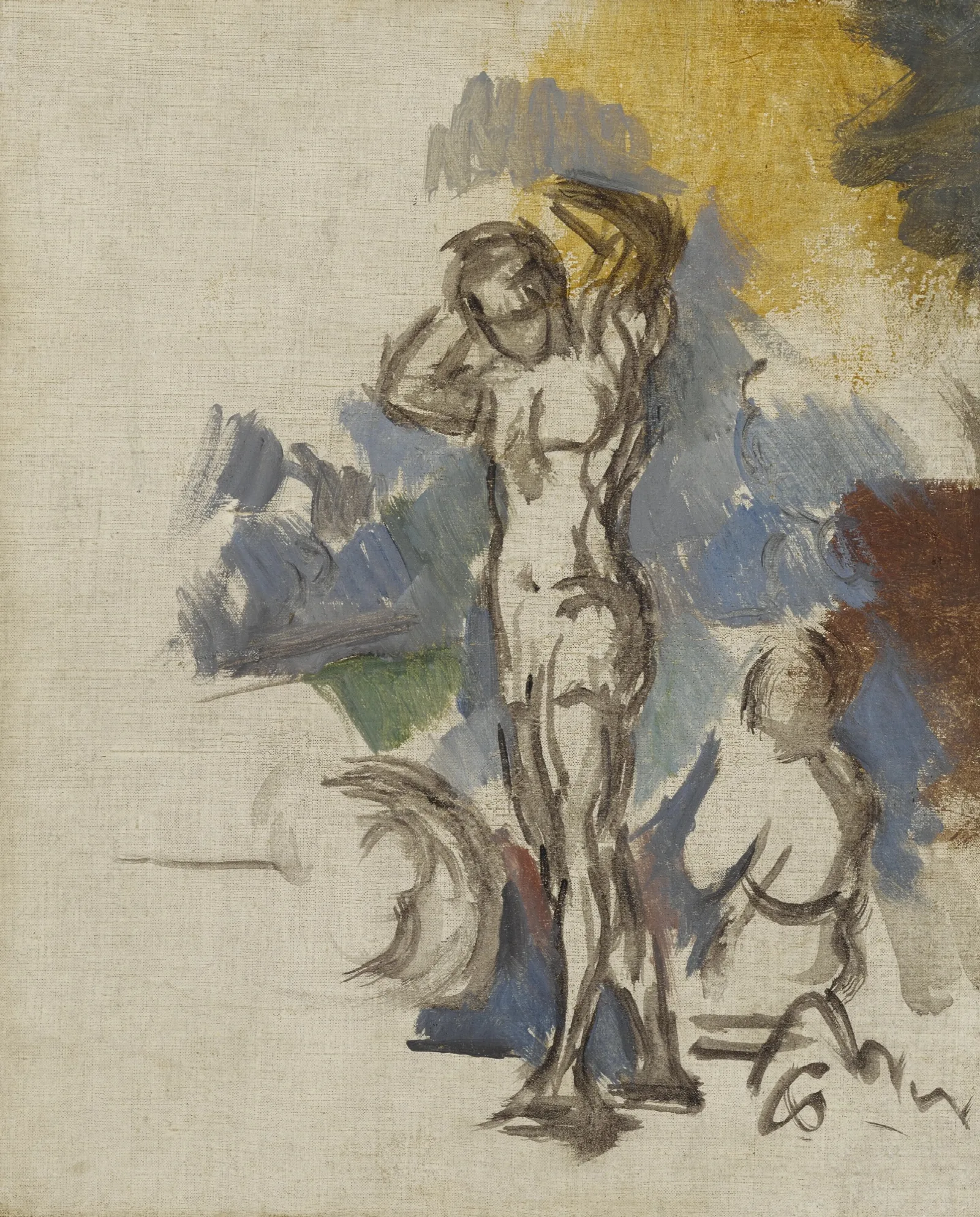 Baigneurs Wall Art by Paul Cézanne - Canvas Print