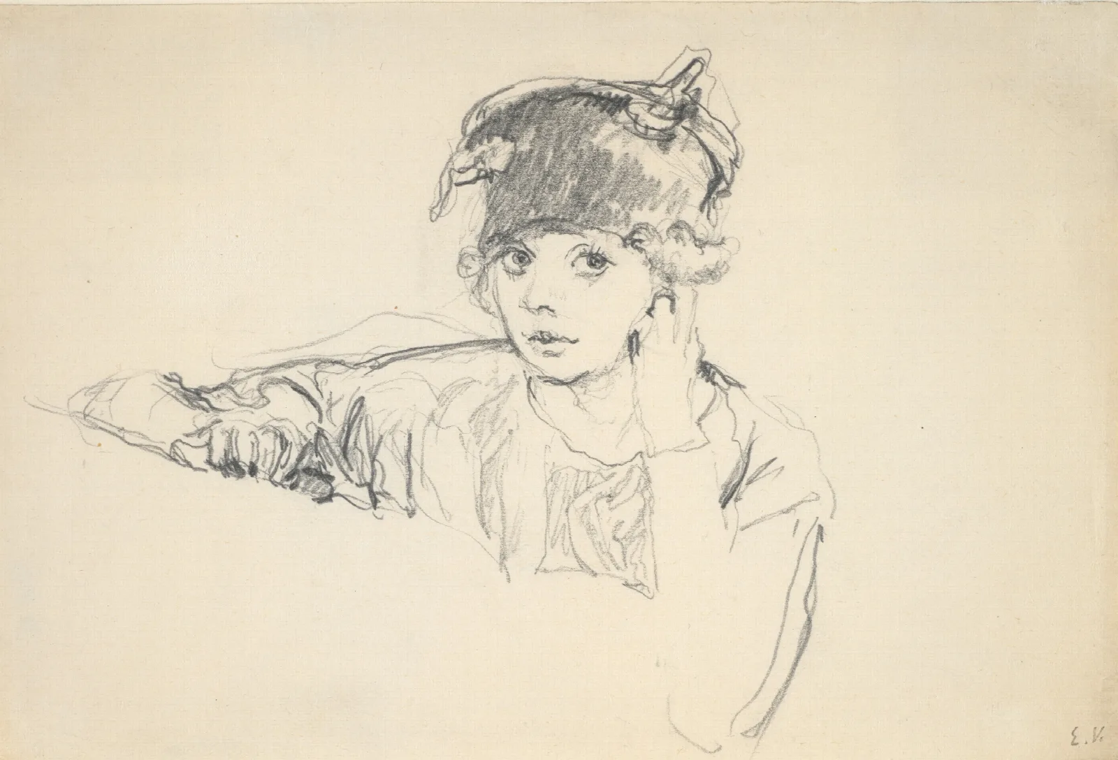 Portrait Of Jane Renouardt Wall Art by Édouard Vuillard - Canvas Print