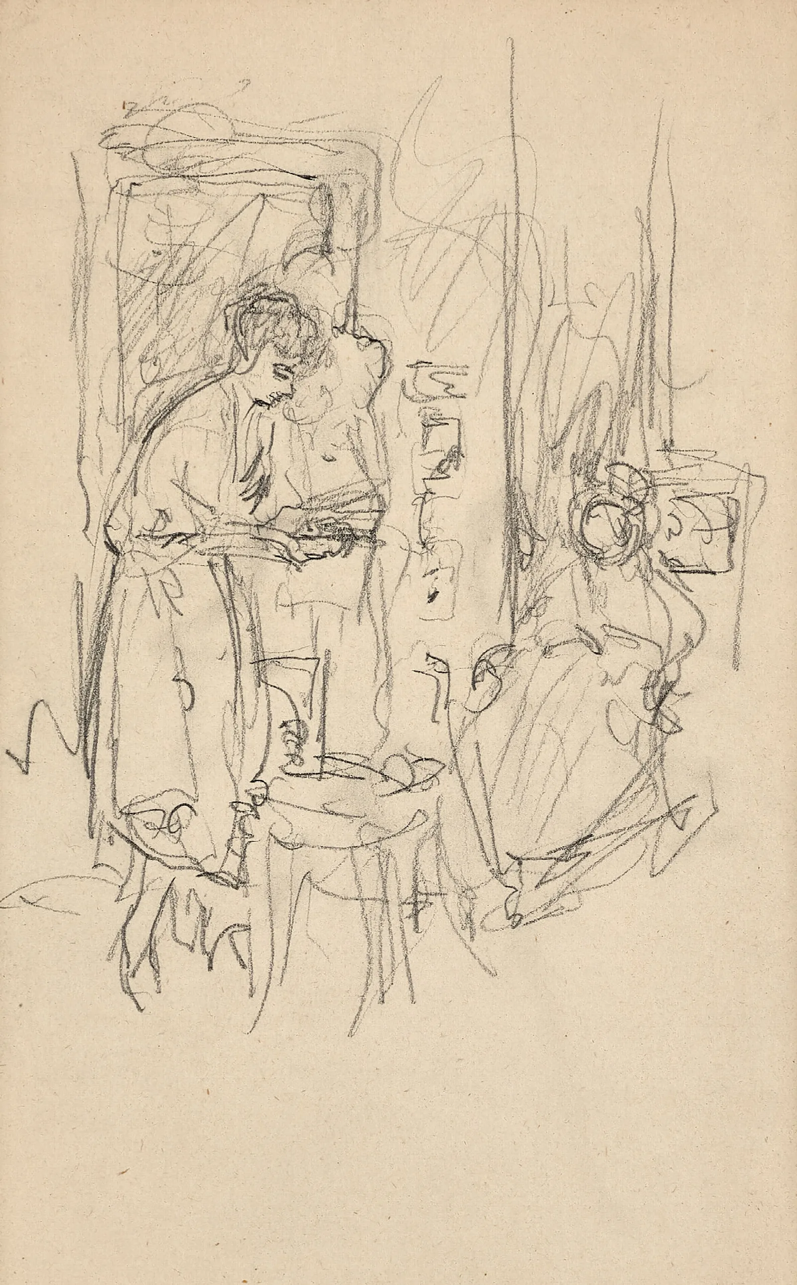 Femme Dans Un Interieur 3 Wall Art by Édouard Vuillard - Canvas Print