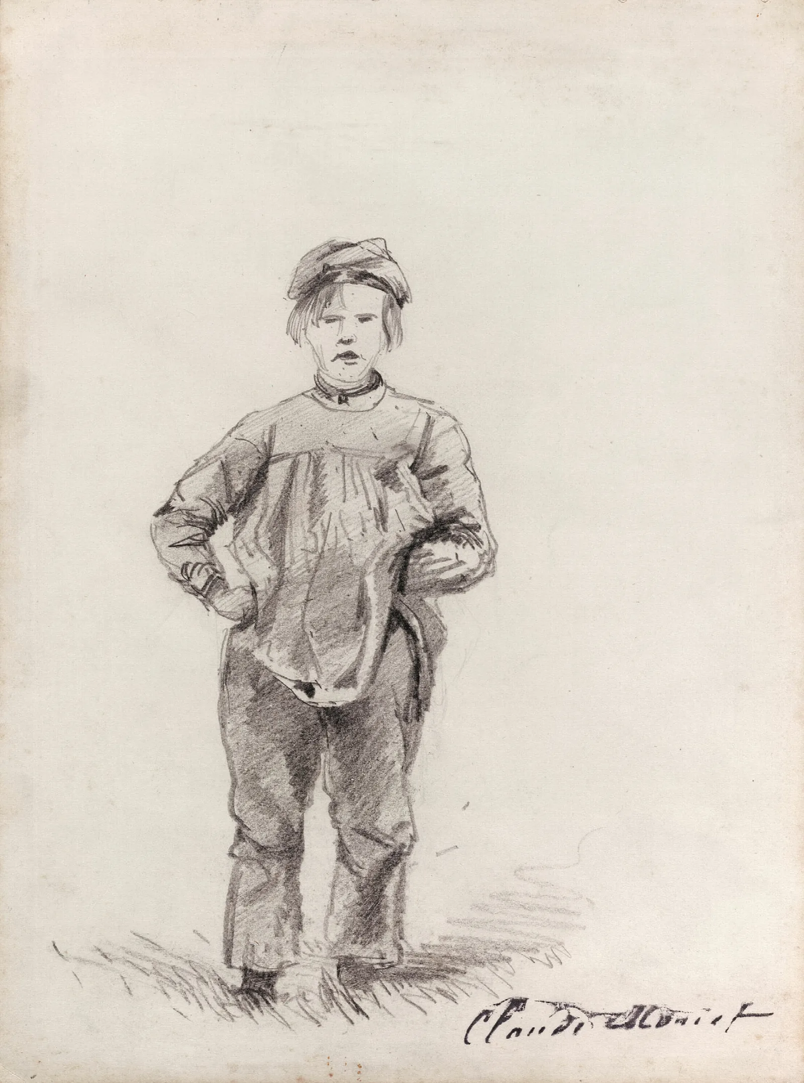 Boy In The Country Wall Art by Claude Monet - Canvas Print