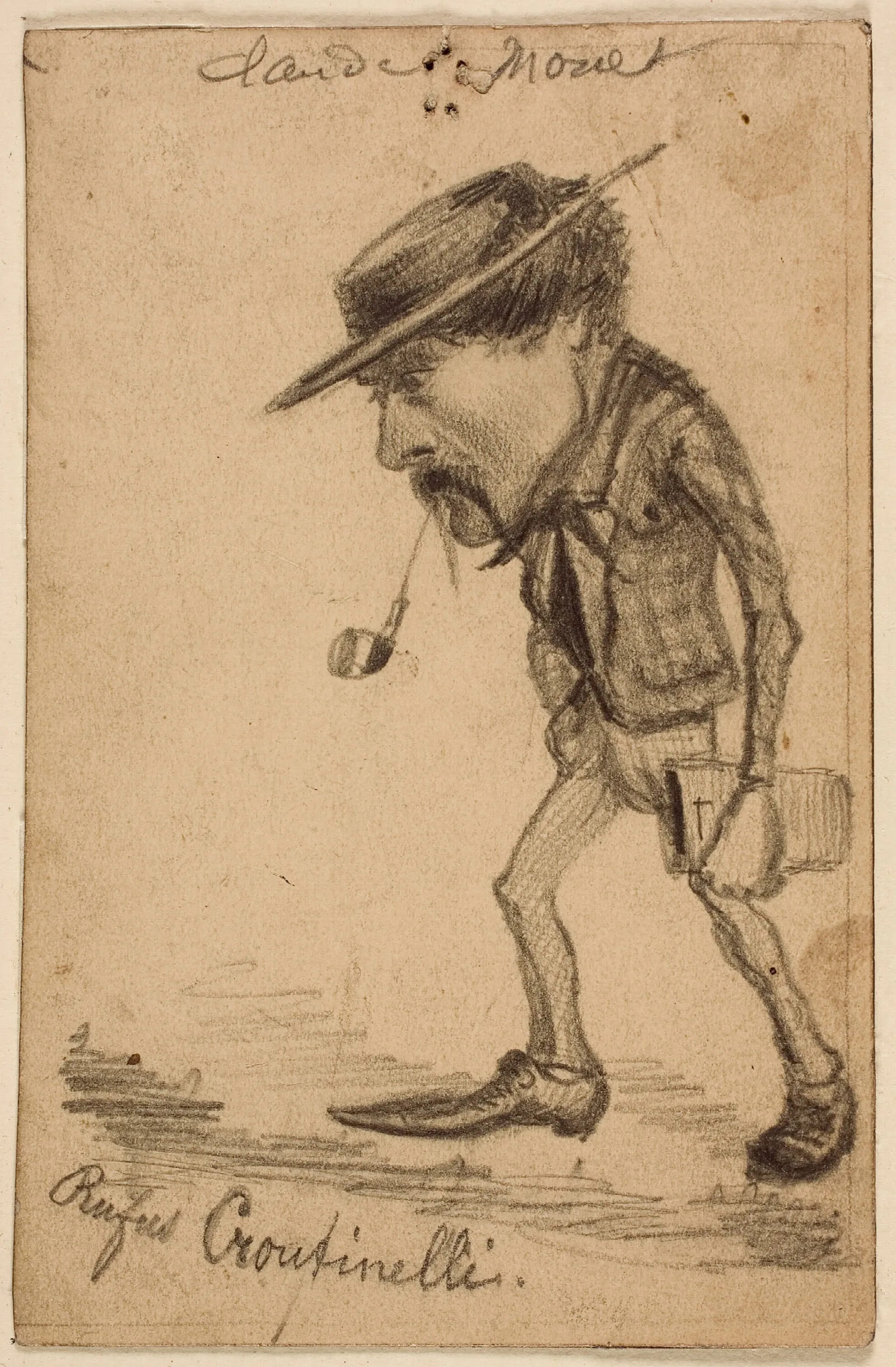 Caricature Of Henri Cassinelli Rufus Croutinelli Wall Art by Claude Monet - Canvas Print