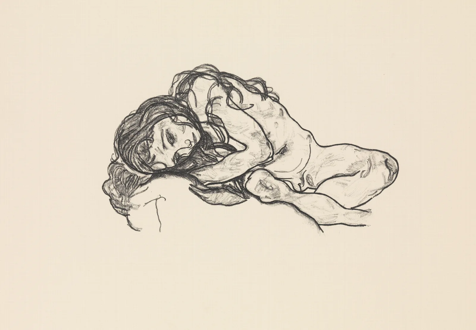 Girl 3 Wall Art by Egon Schiele - Canvas Print