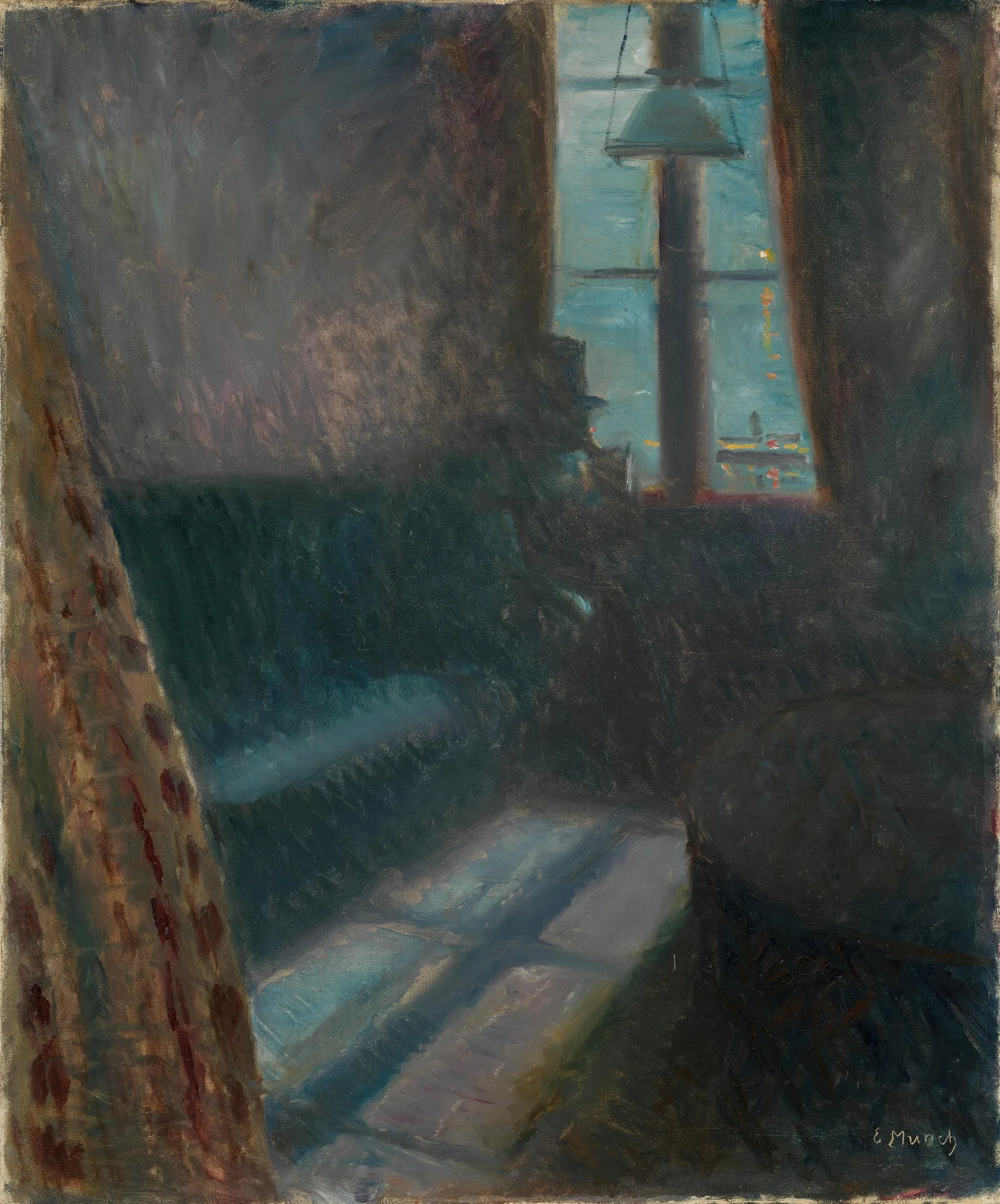 Night In Saint Cloud Wall Art by Edvard Munch - Canvas Print
