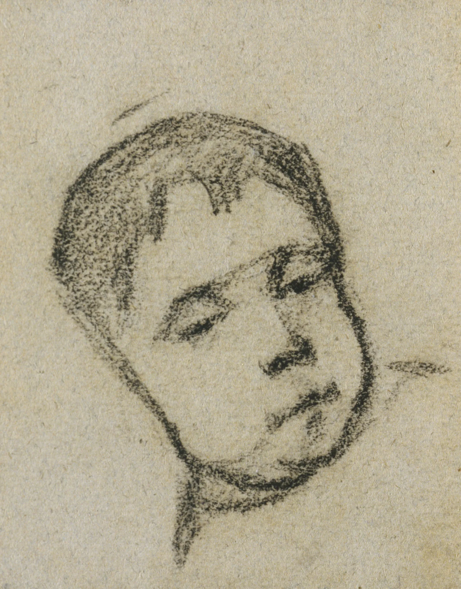 Emil Gauguin As A Child Head On A Pillow Wall Art by Paul Gauguin - Canvas Print