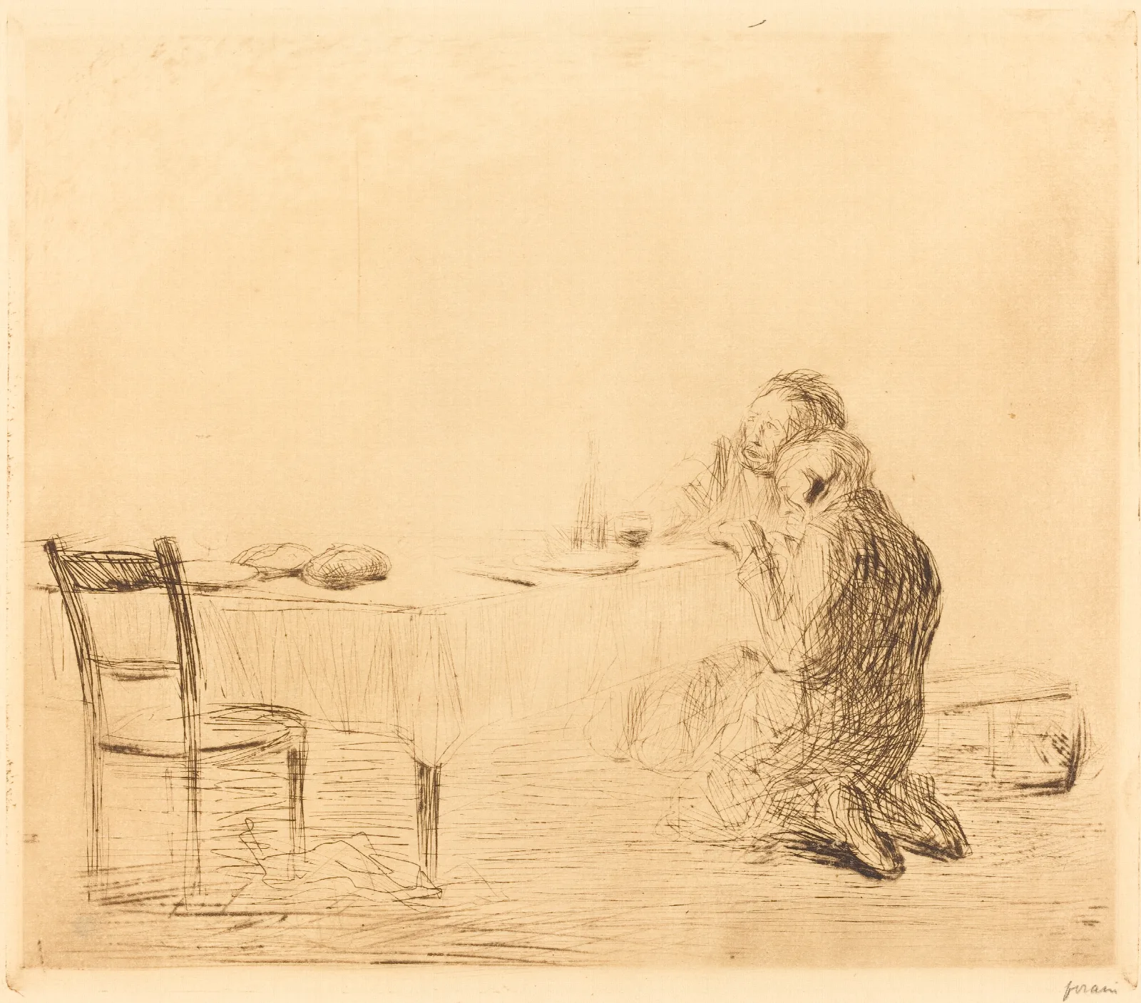 After The Vision Second Plate Wall Art by Jean-Louis Forain - Canvas Print