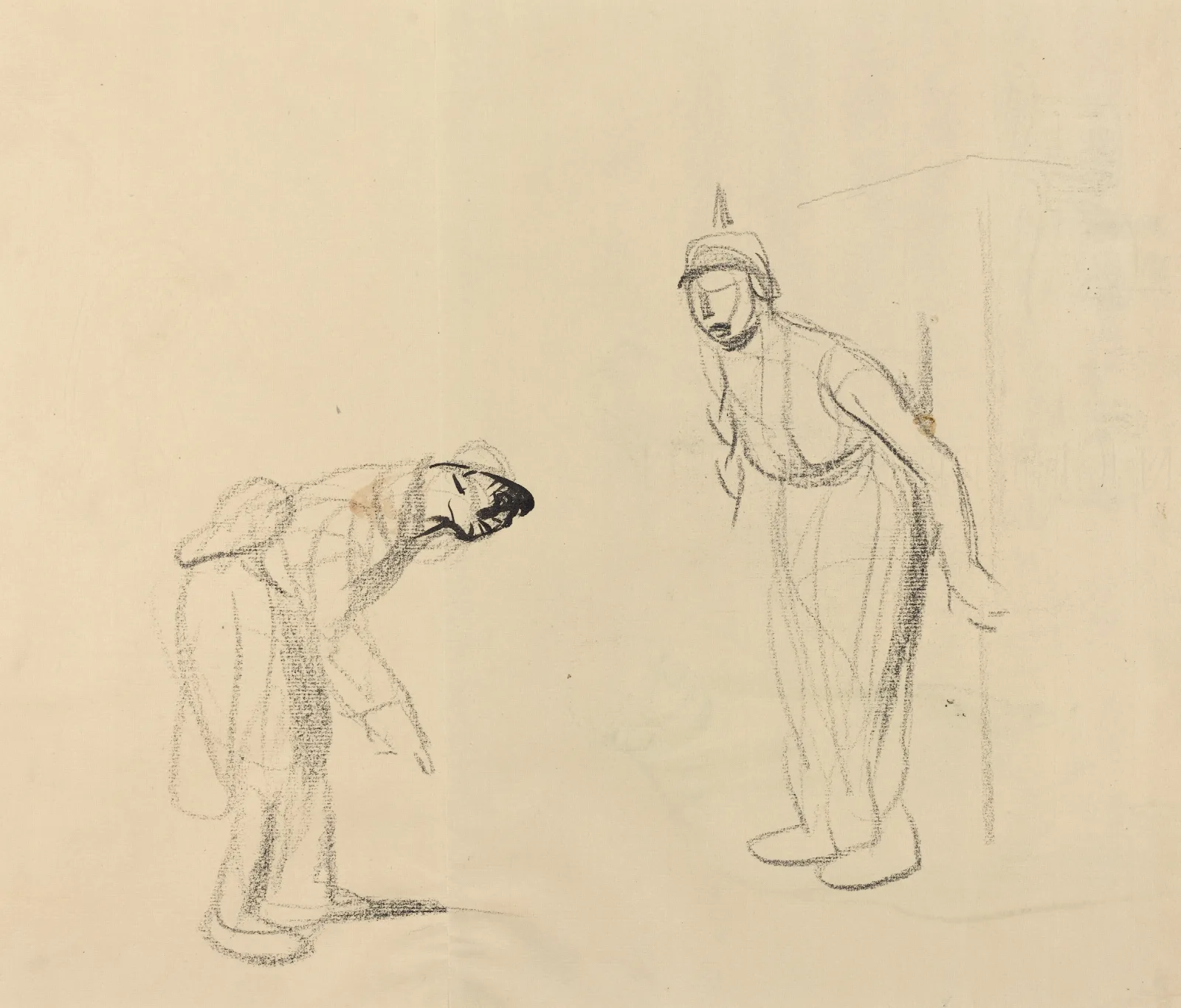 Hiding The Louis Verso Wall Art by Jean-Louis Forain - Canvas Print