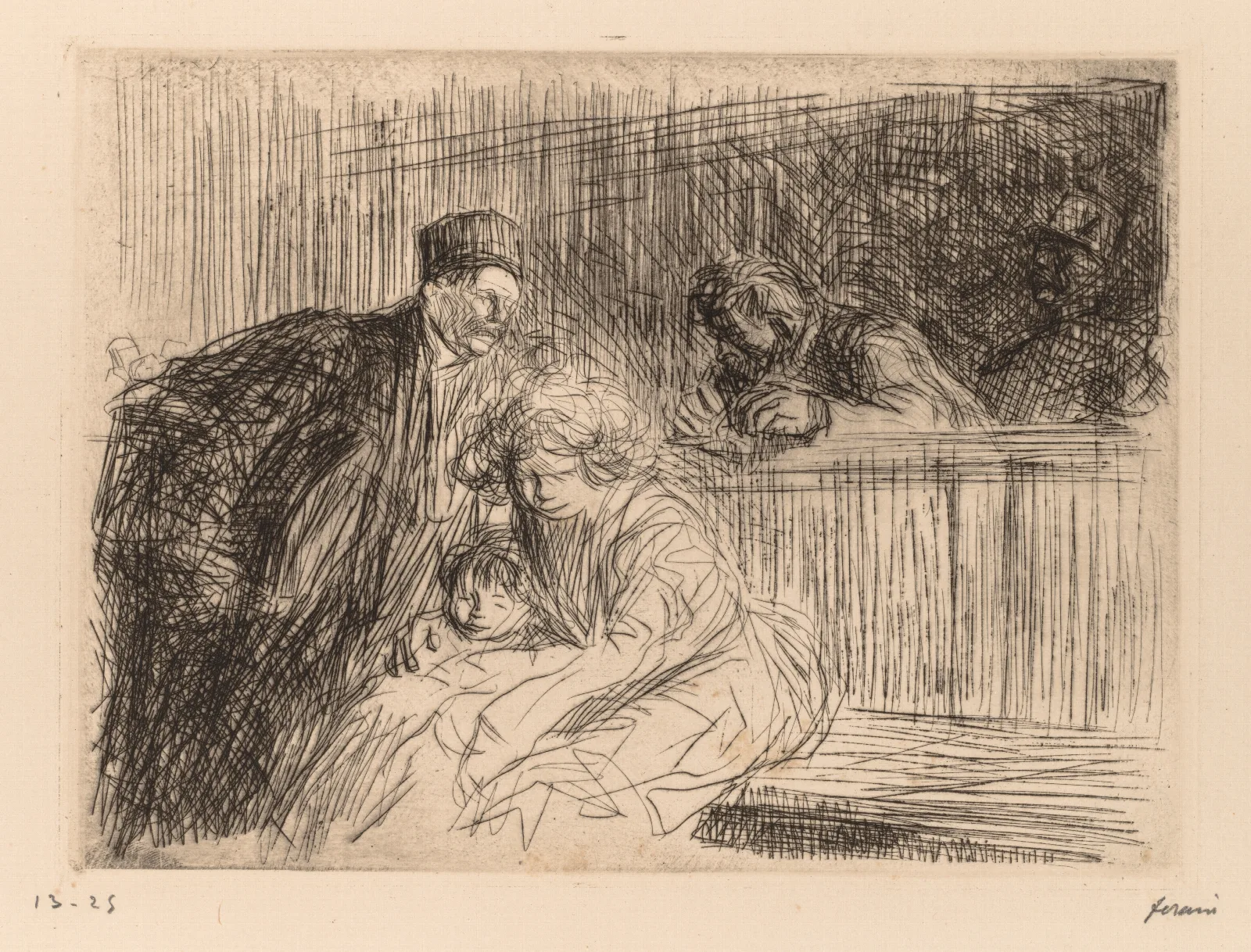 Lavocat Parlant Au Prevenu Wall Art by Jean-Louis Forain - Canvas Print