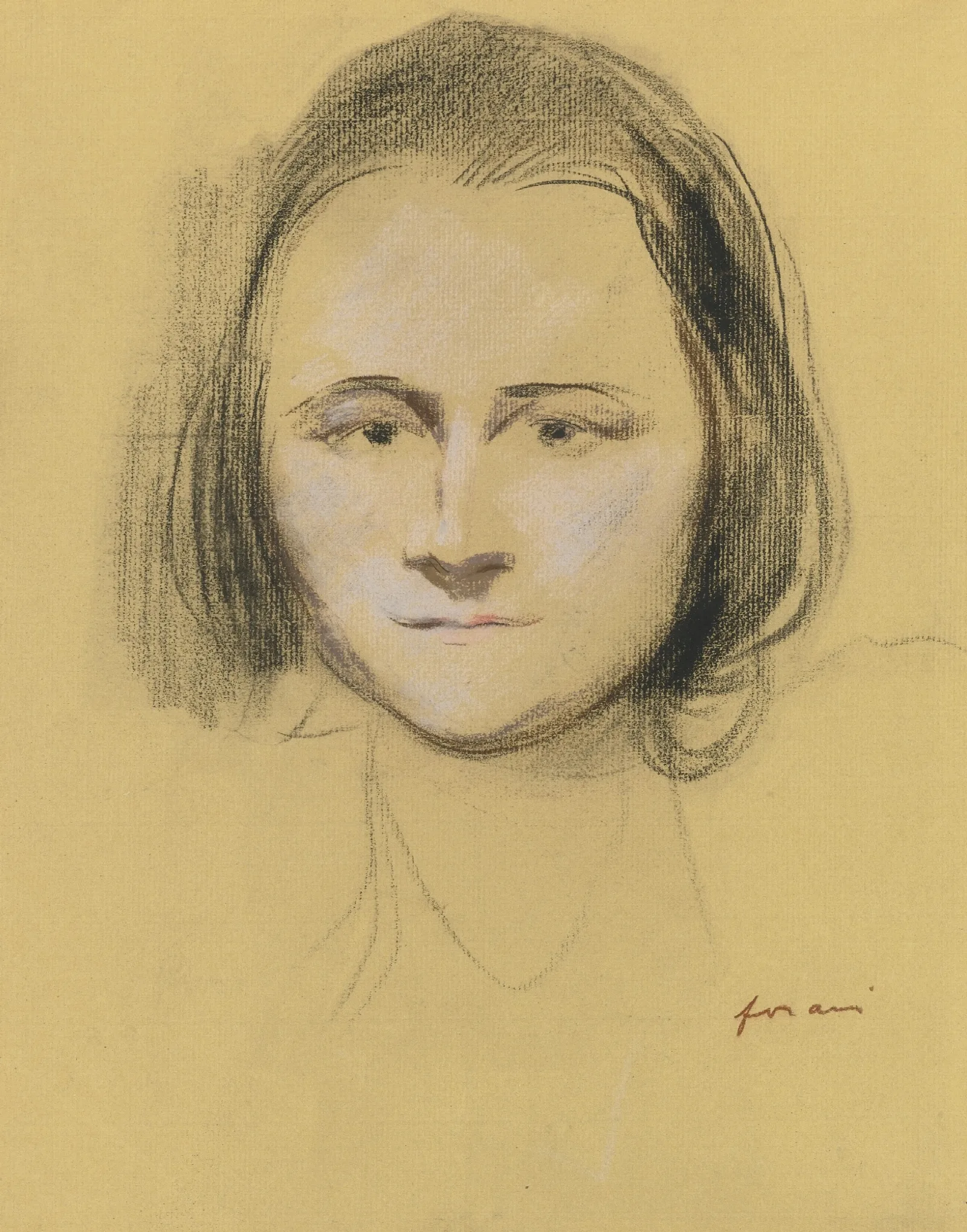 Head Of A Woman 44 Wall Art by Jean-Louis Forain - Canvas Print