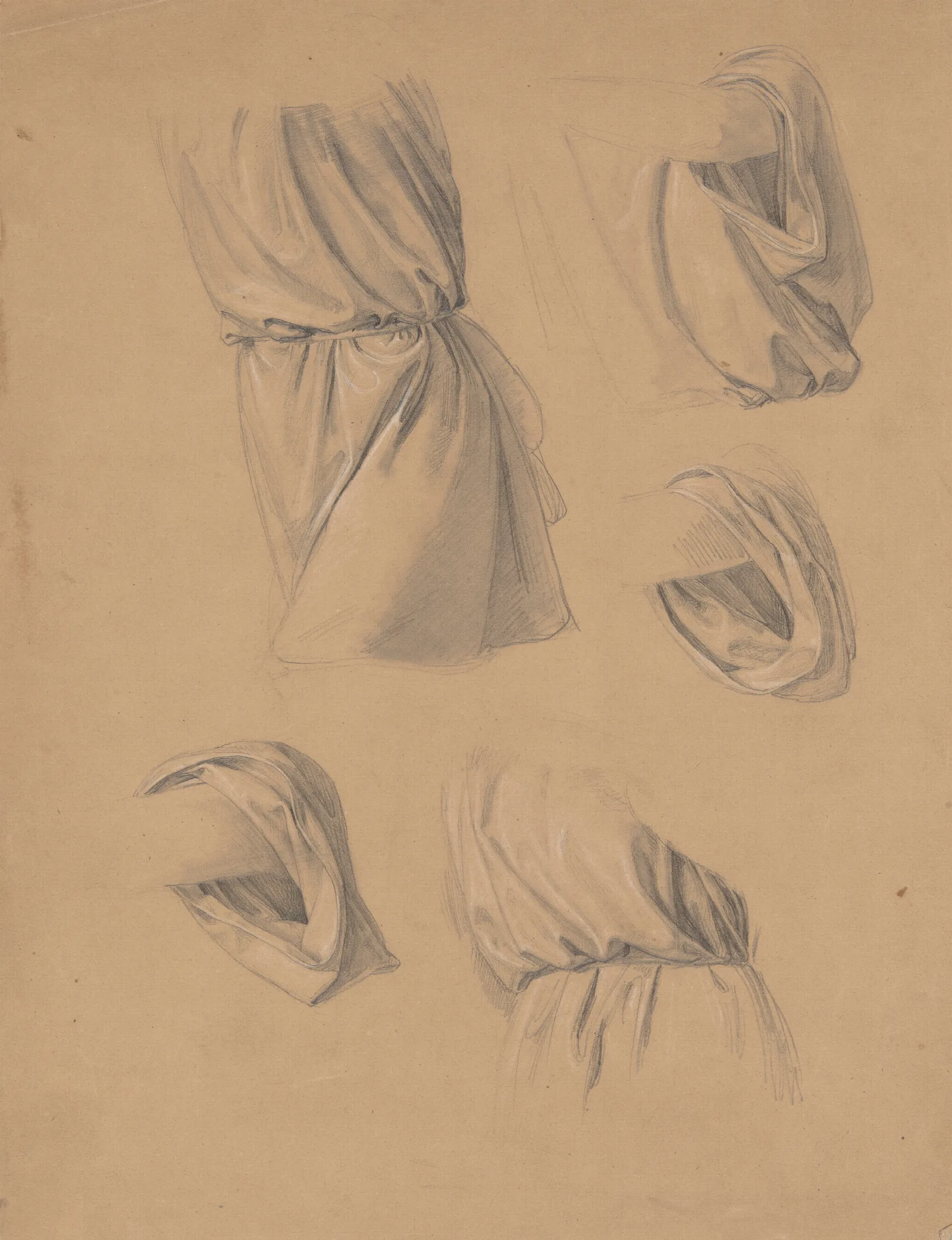 Studies Of Tunic Fragments Wall Art by Józef Simmler - Canvas Print