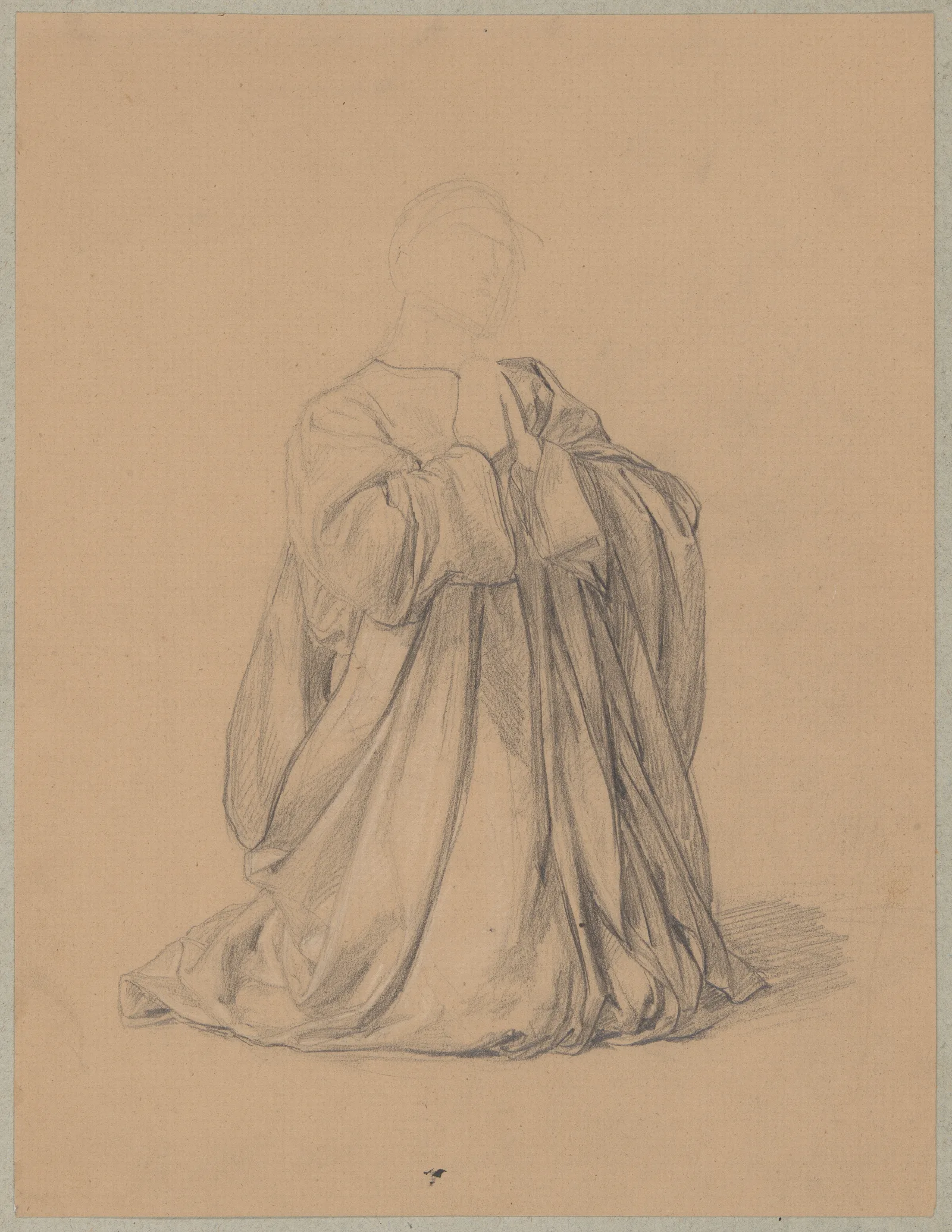 Study Of The Robes Of St Matthias To The Painting Martyrdom Of St Matthias 2 Wall Art by Józef Simmler - Canvas Print