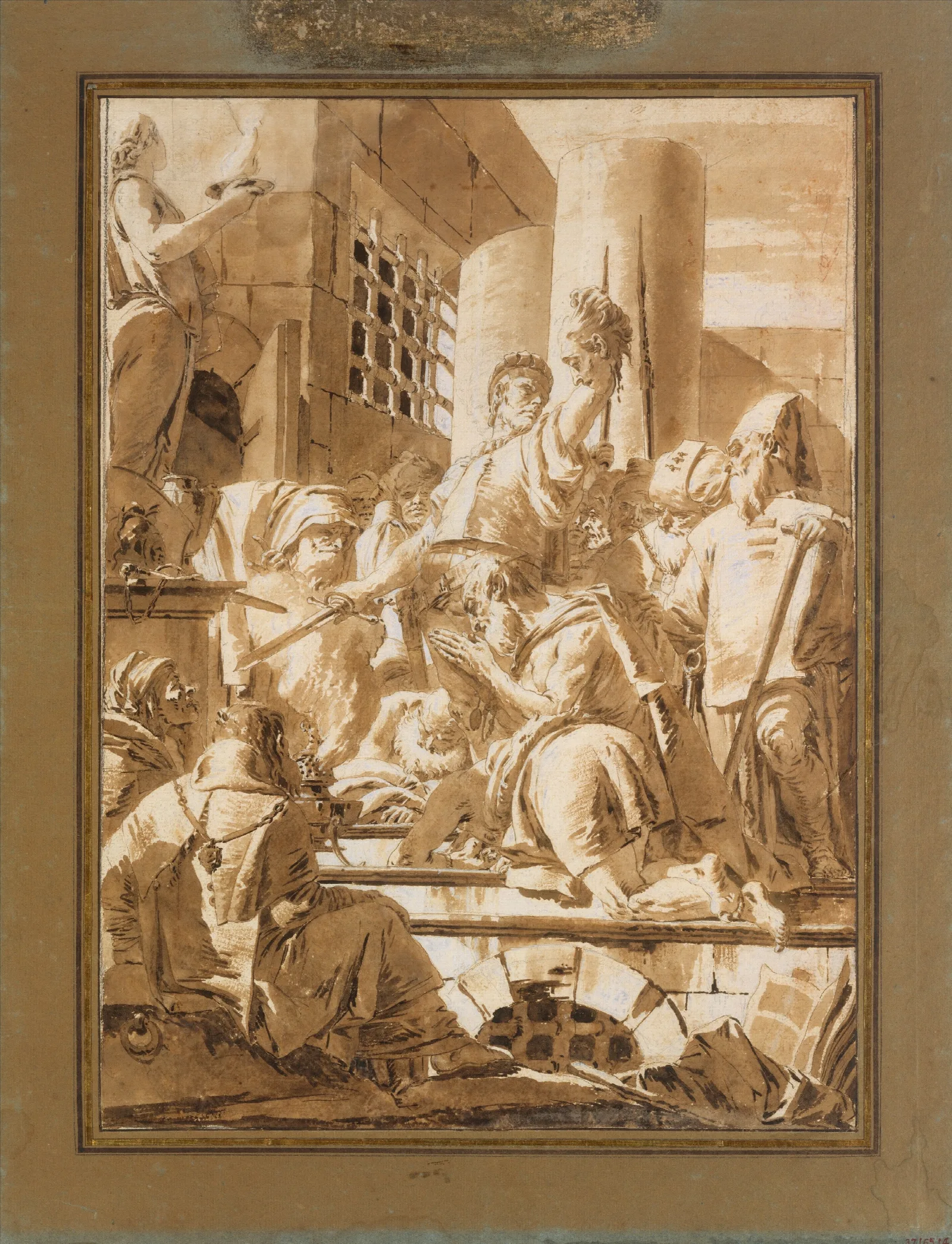 Beheading Of Two Male Saints Wall Art by Giovanni Battista Tiepolo - Canvas Print