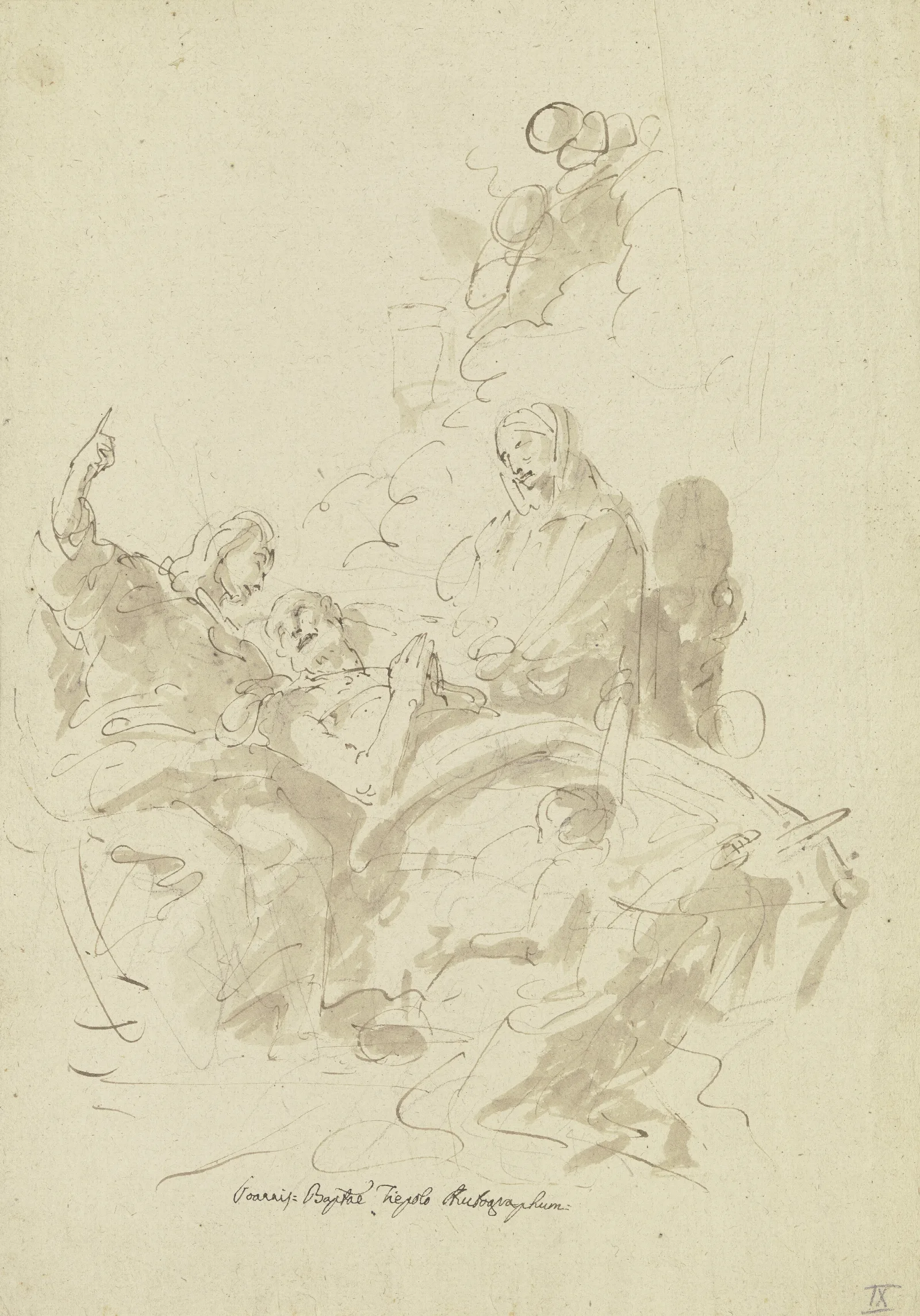 Der Tod Des Heiligen Joseph 3 Wall Art by Giovanni Battista Tiepolo - Canvas Print