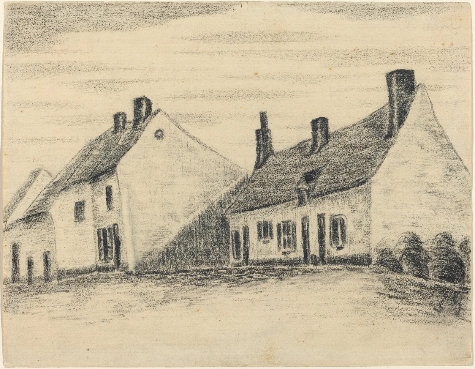 The Zandmennik House Wall Art by Vincent van Gogh - Canvas Print