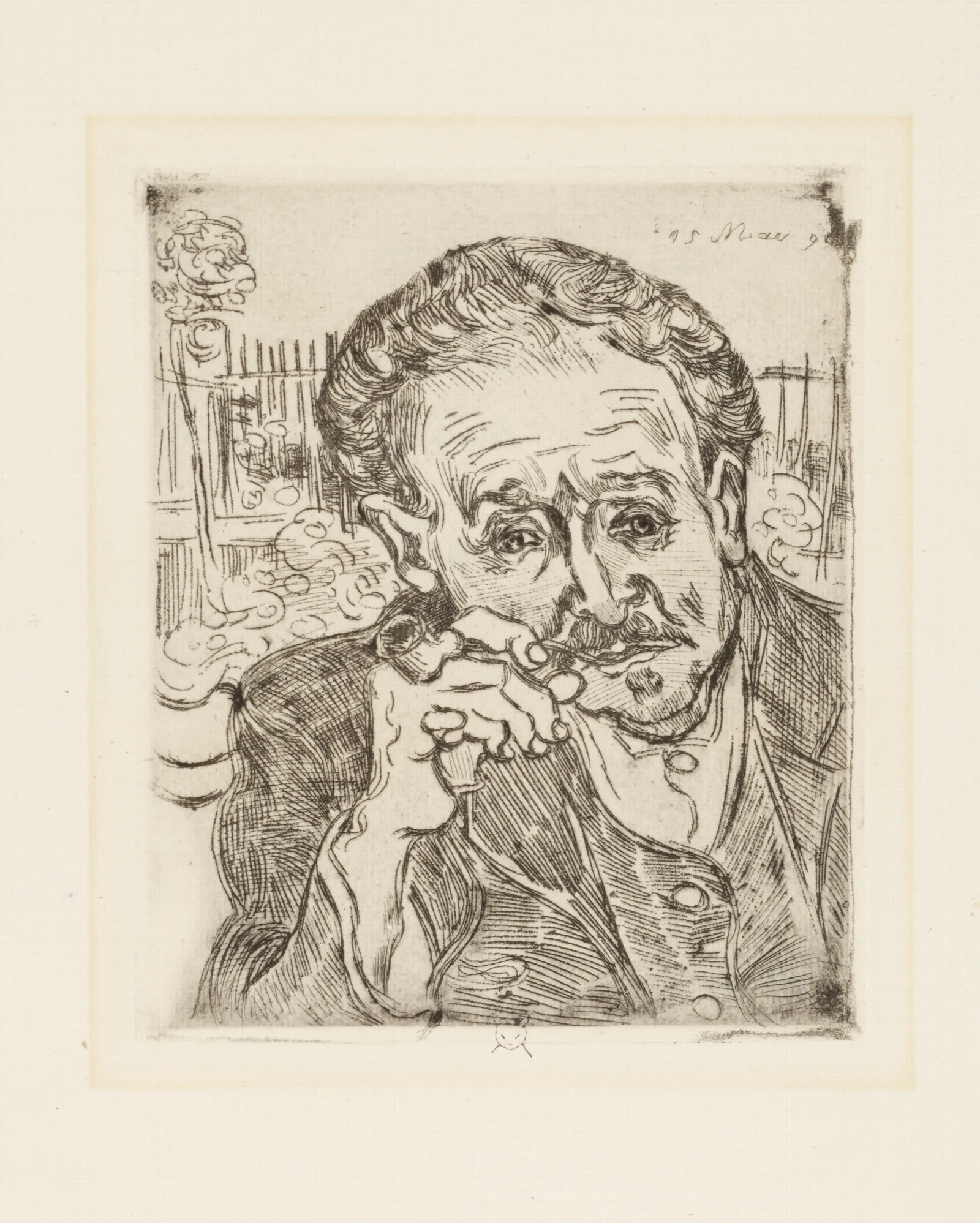 Portrait Of Dr Gachet Wall Art by Vincent van Gogh - Canvas Print