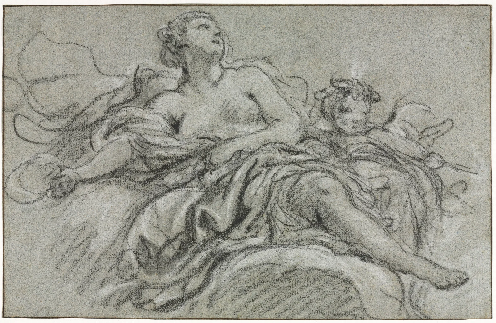 Venus And Cupid 14 Wall Art by François Boucher - Canvas Print