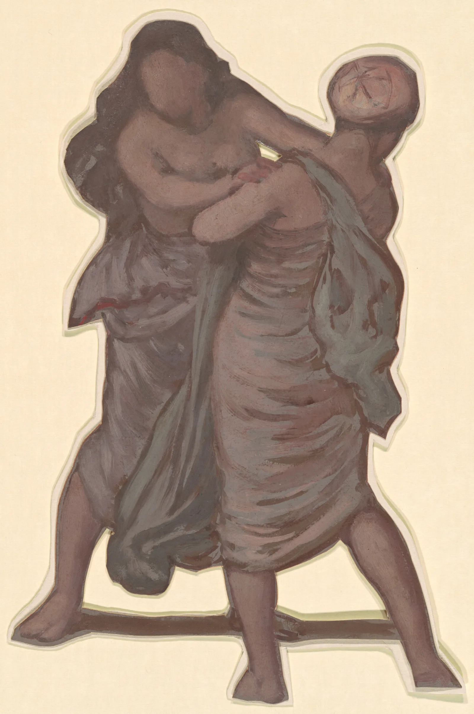 Study For Greek Girls Bathing Iv Wall Art by Elihu Vedder - Canvas Print