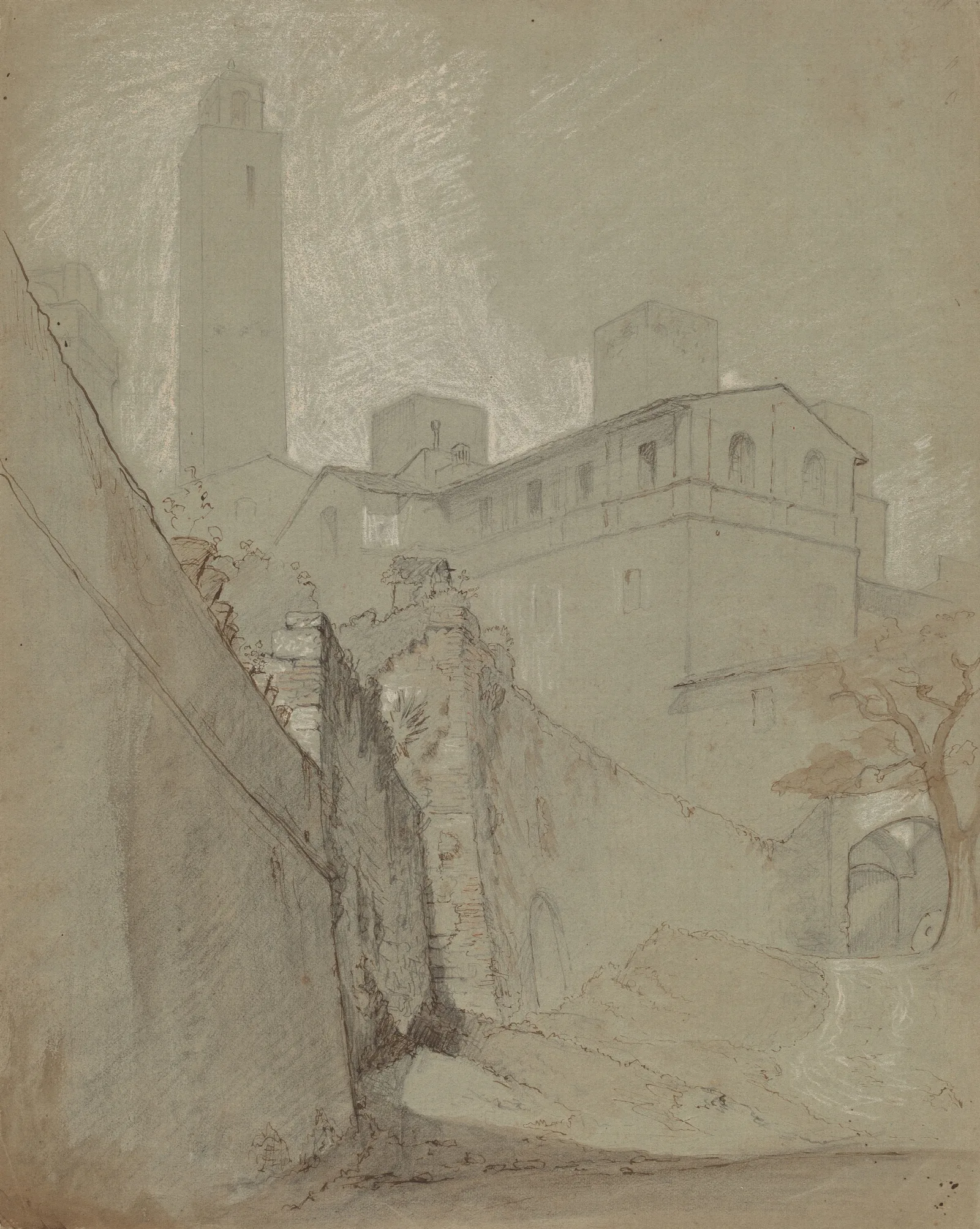 Orvieto Wall Art by Elihu Vedder - Canvas Print