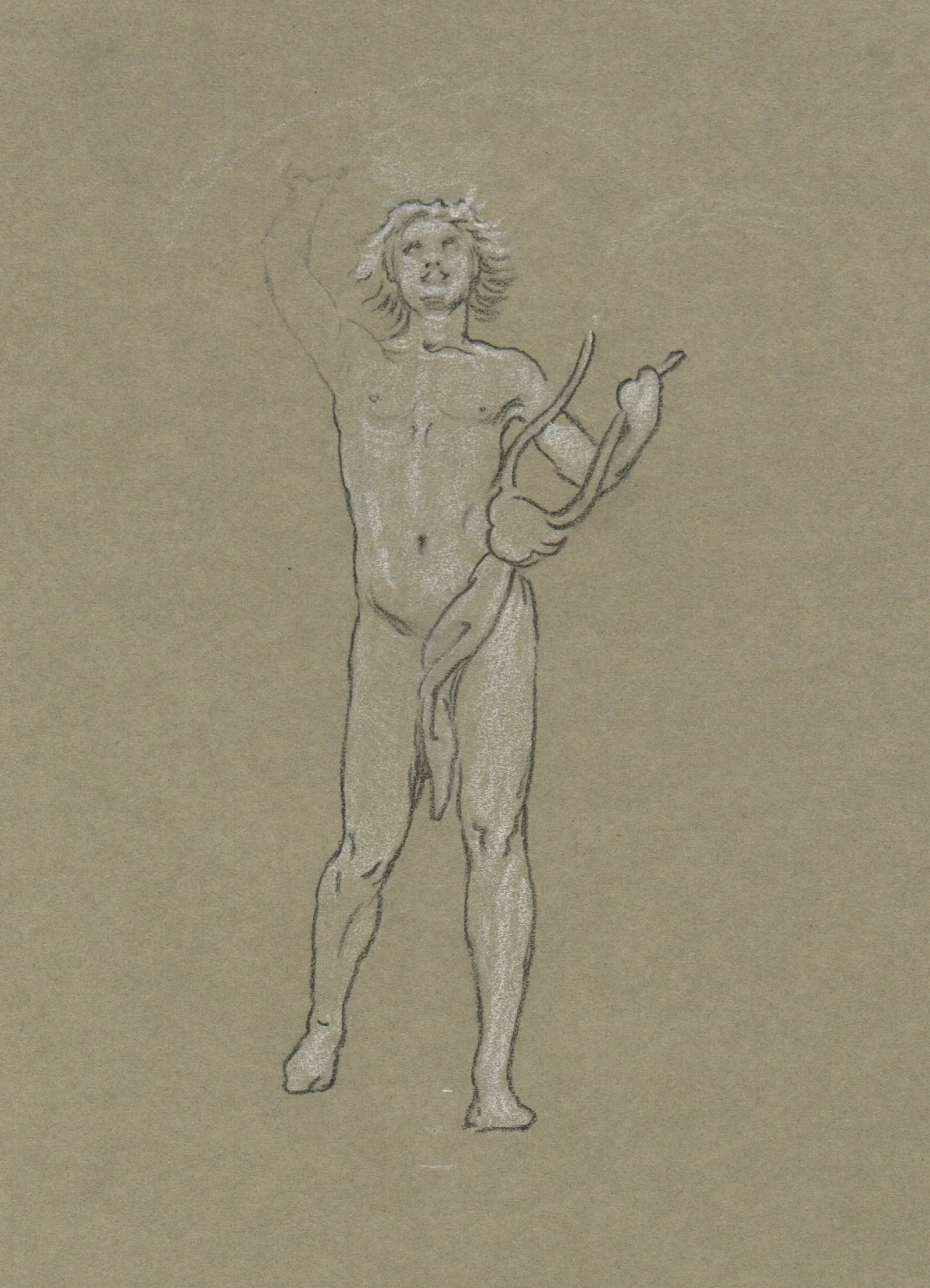 Study For Apollo 2 Wall Art by Elihu Vedder - Canvas Print