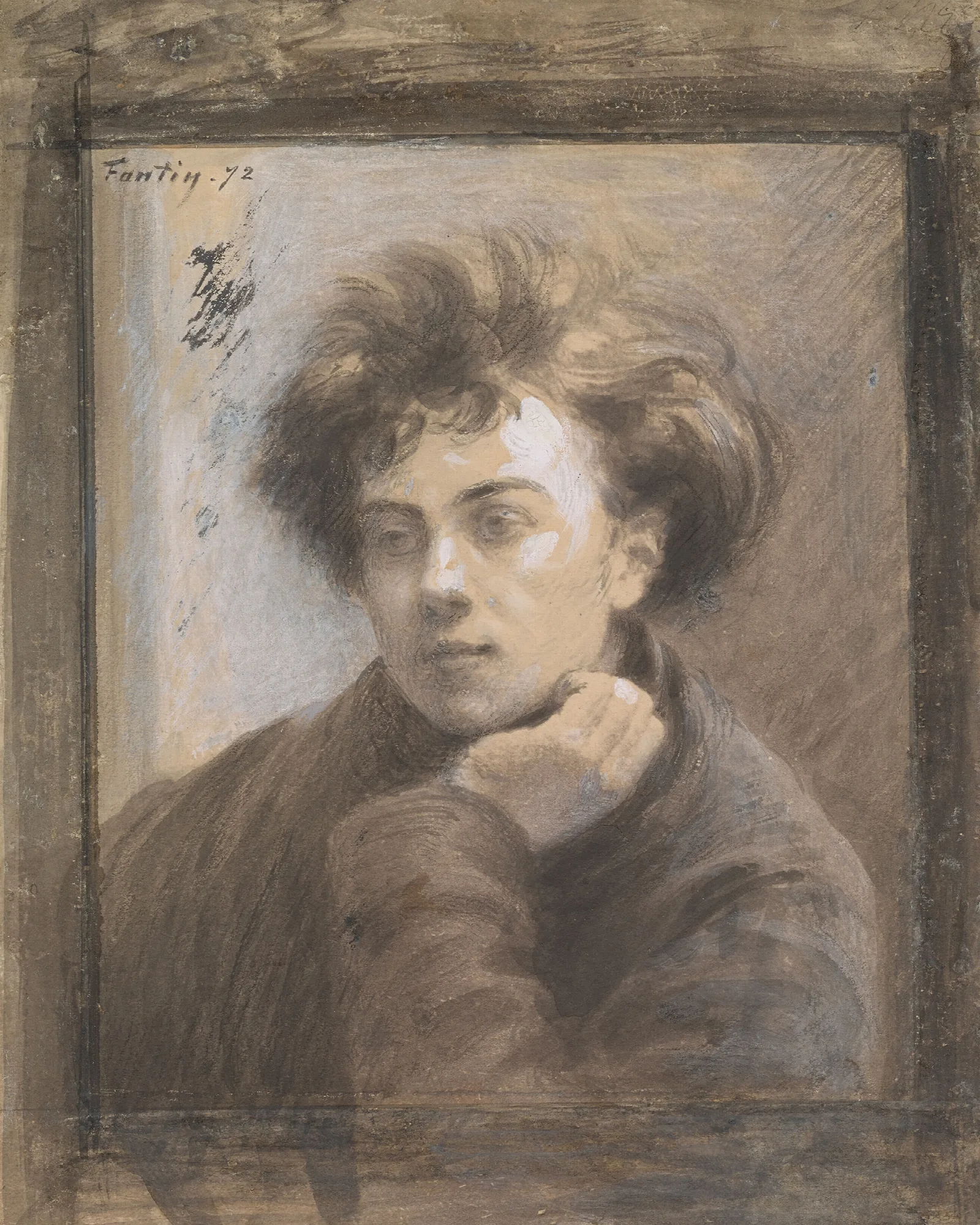 Portrait Of Arthur Rimbaud 1854 1891 Wall Art by Henri Fantin-Latour - Canvas Print