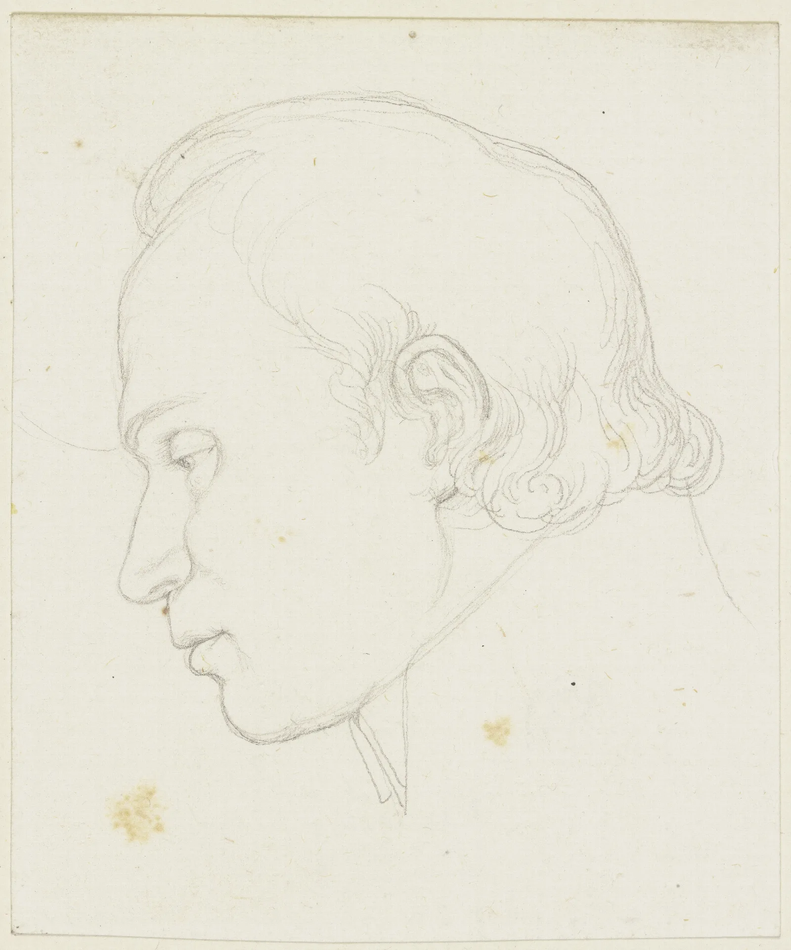 Pater Ehrenhofer Im Profil Nach Links Wall Art by Eduard von Steinle - Canvas Print